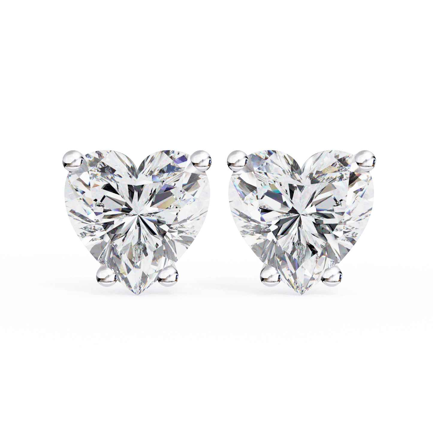 Aya- Classic Heart-Cut Studs