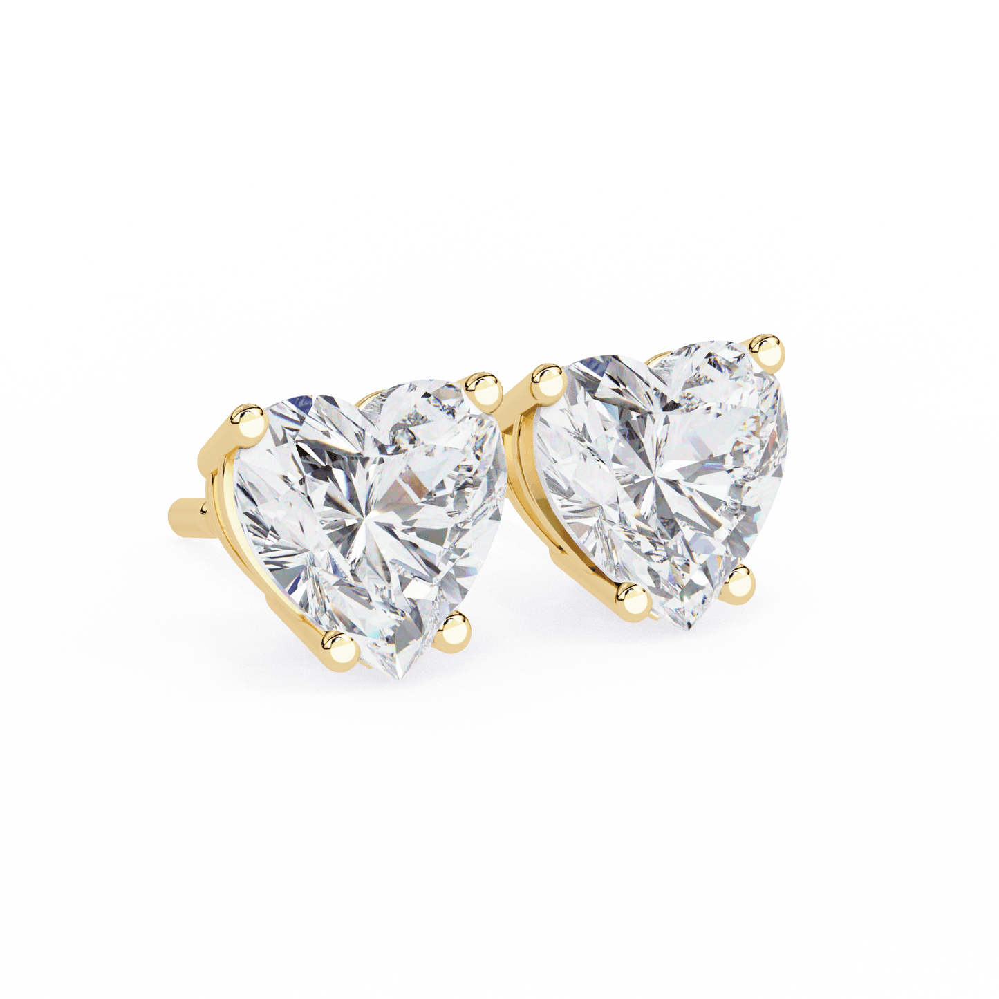 Aya- Classic Heart-Cut Studs