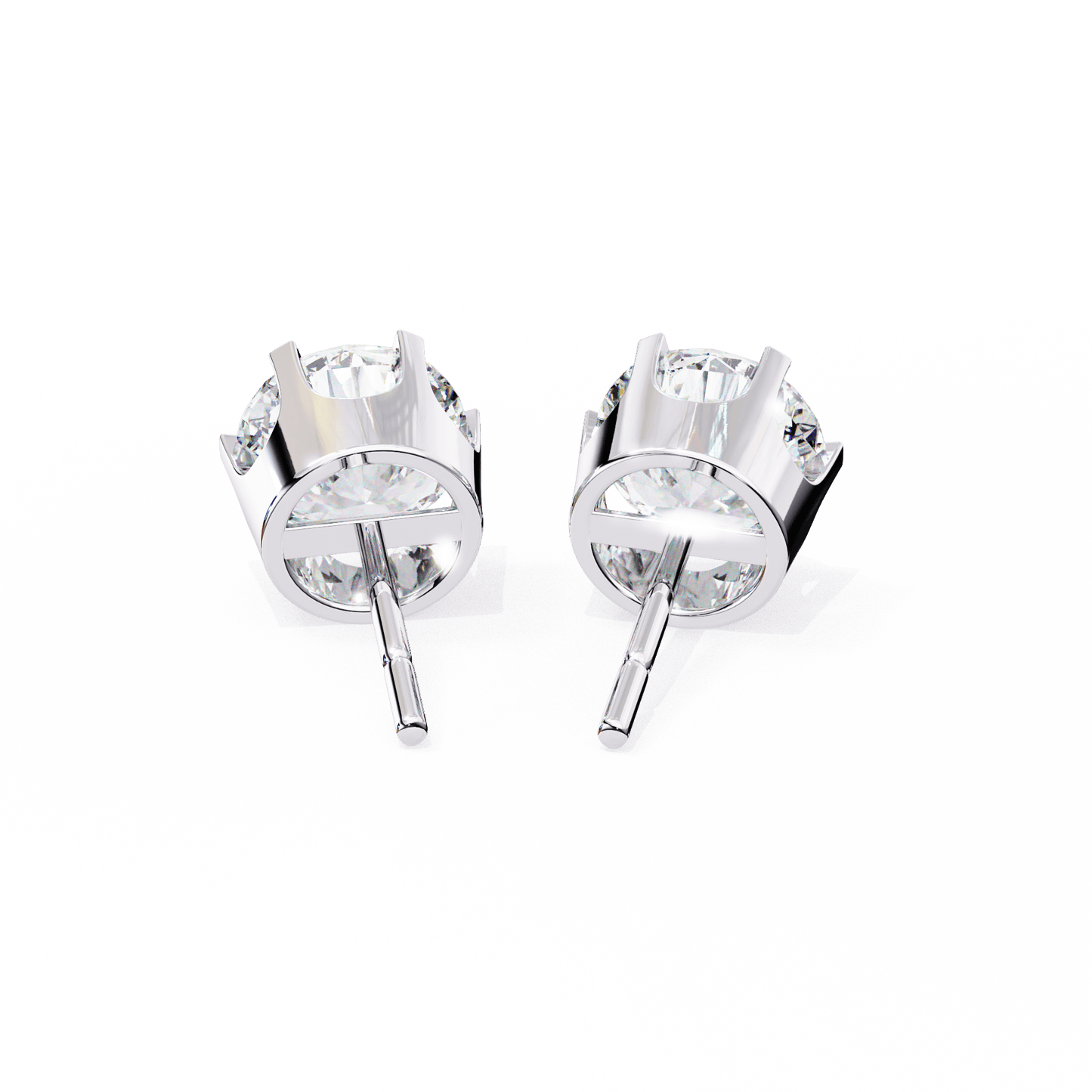 Freja – Classic 6-Prong Round Diamond Studs