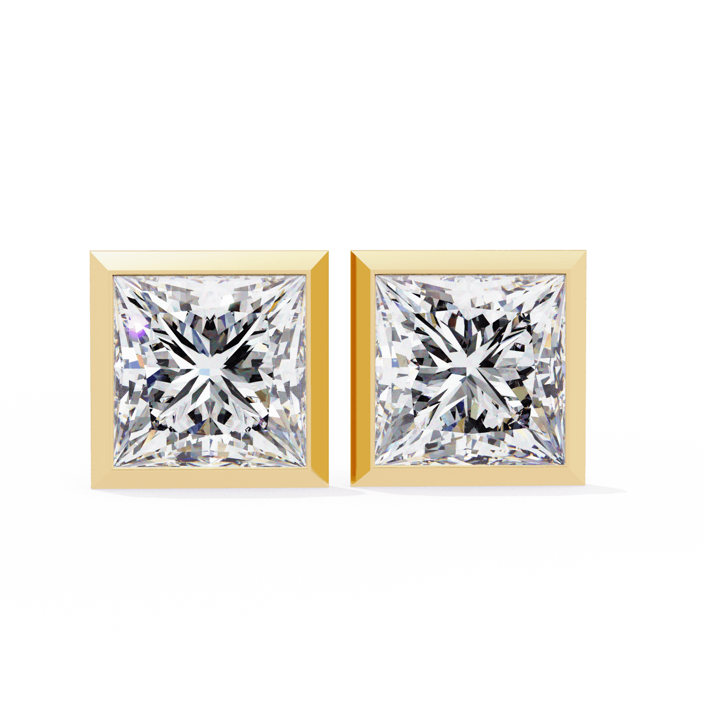 Alejandra– The Bezel Set Princess Stud