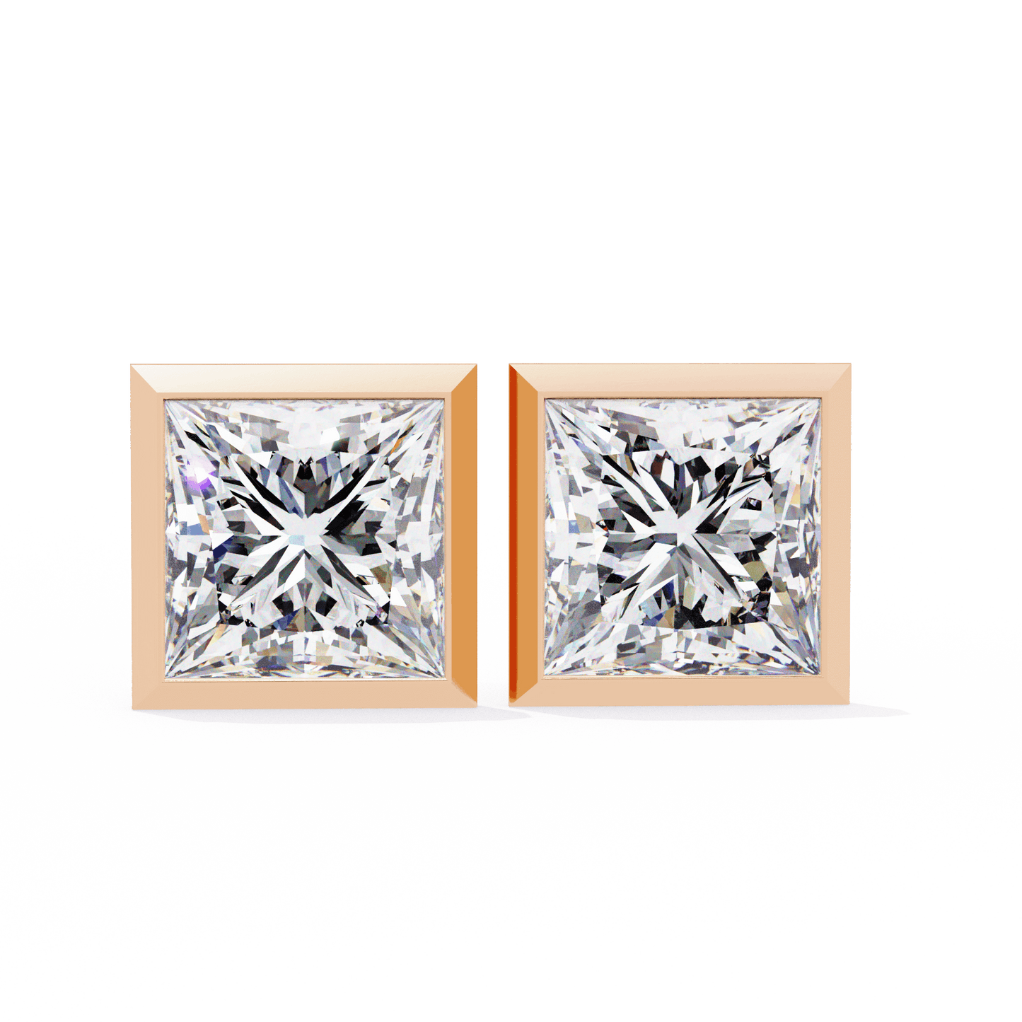 Alejandra– The Bezel Set Princess Stud