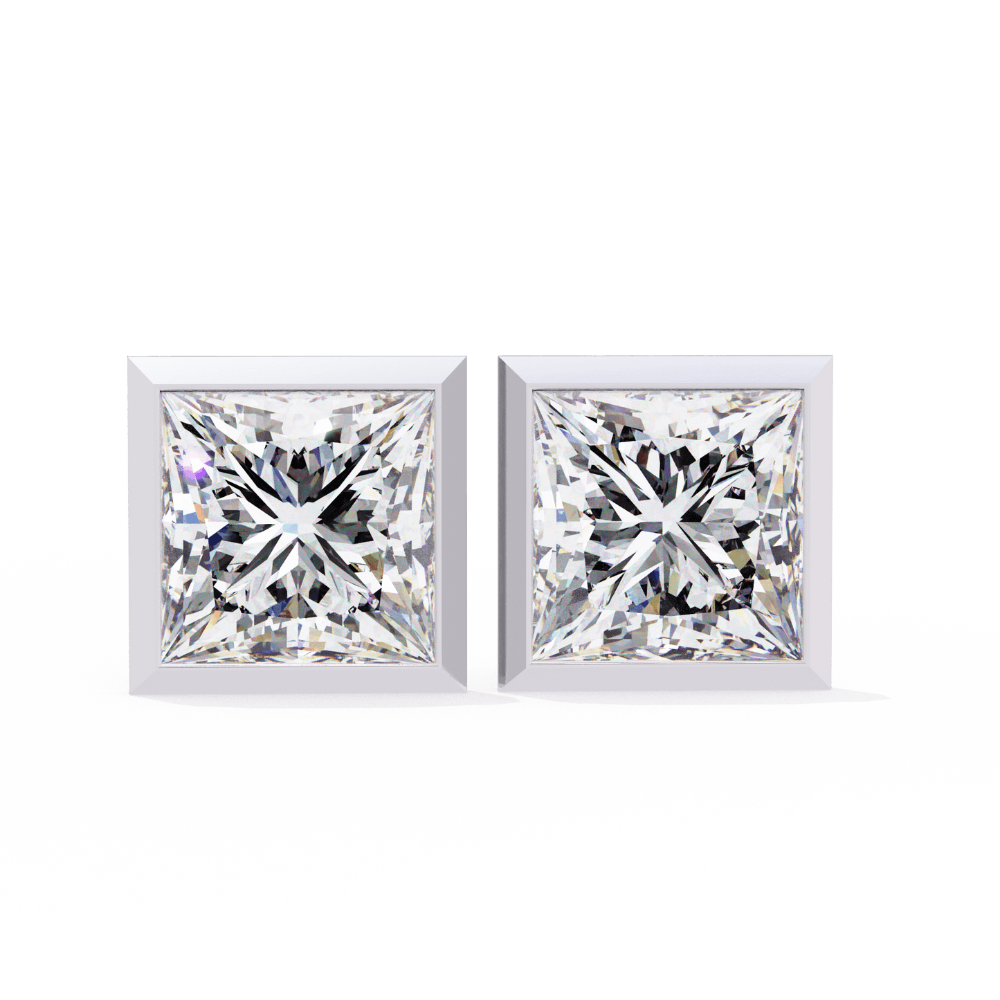 Alejandra– The Bezel Set Princess Stud