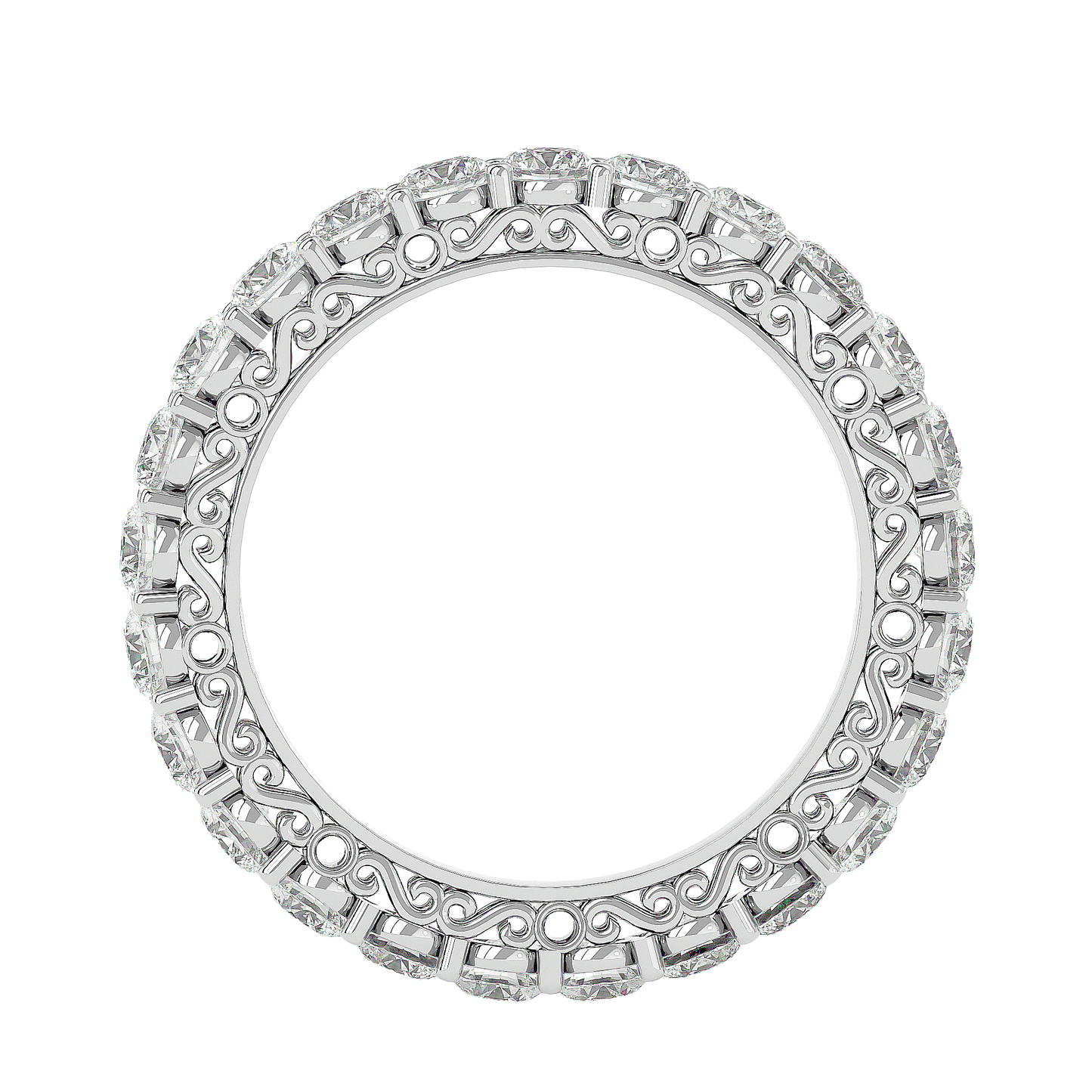 Clara – The Vintage Filigree Eternity Band