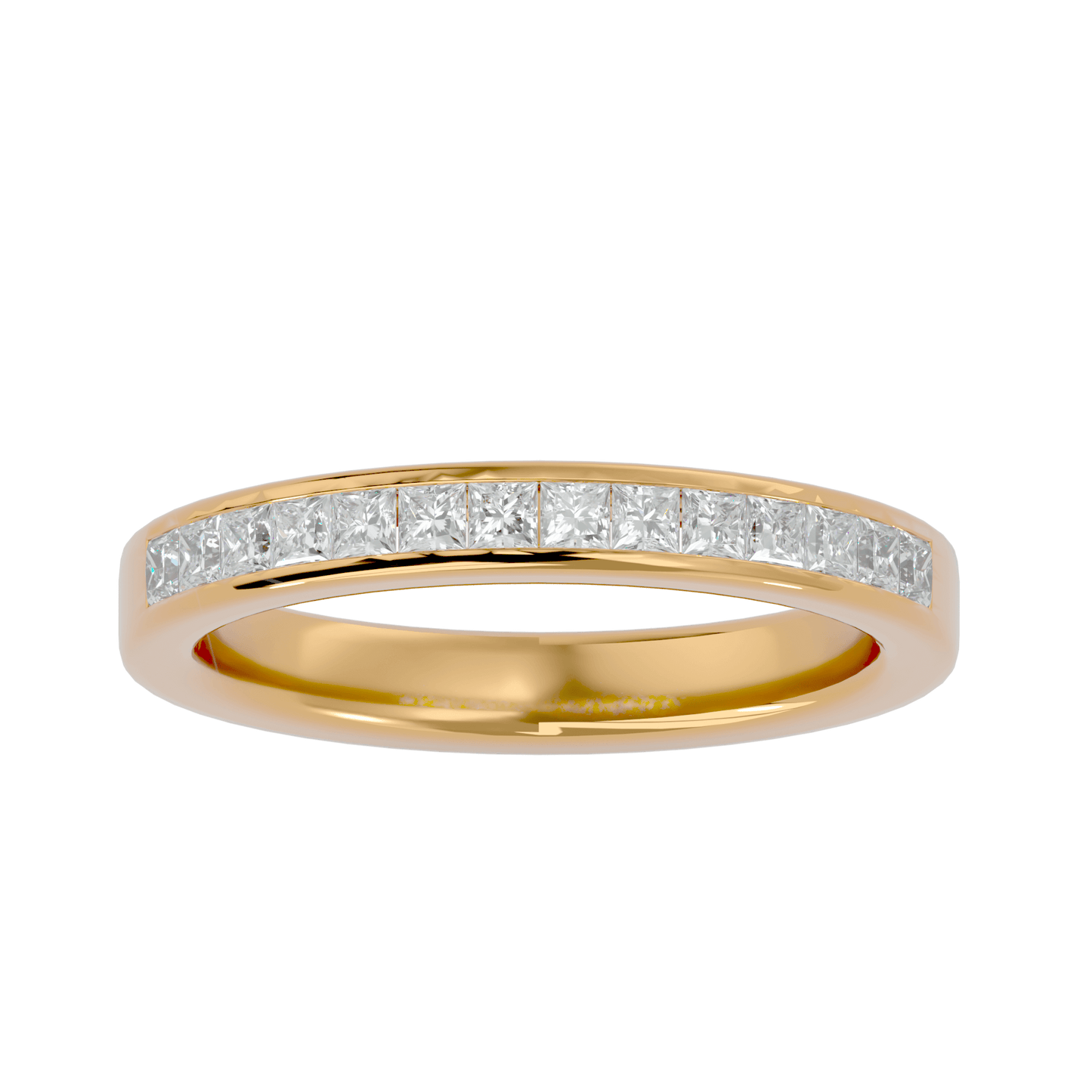 Gabriella – 1/3 Channel-Set Princess-Cut Diamond Band