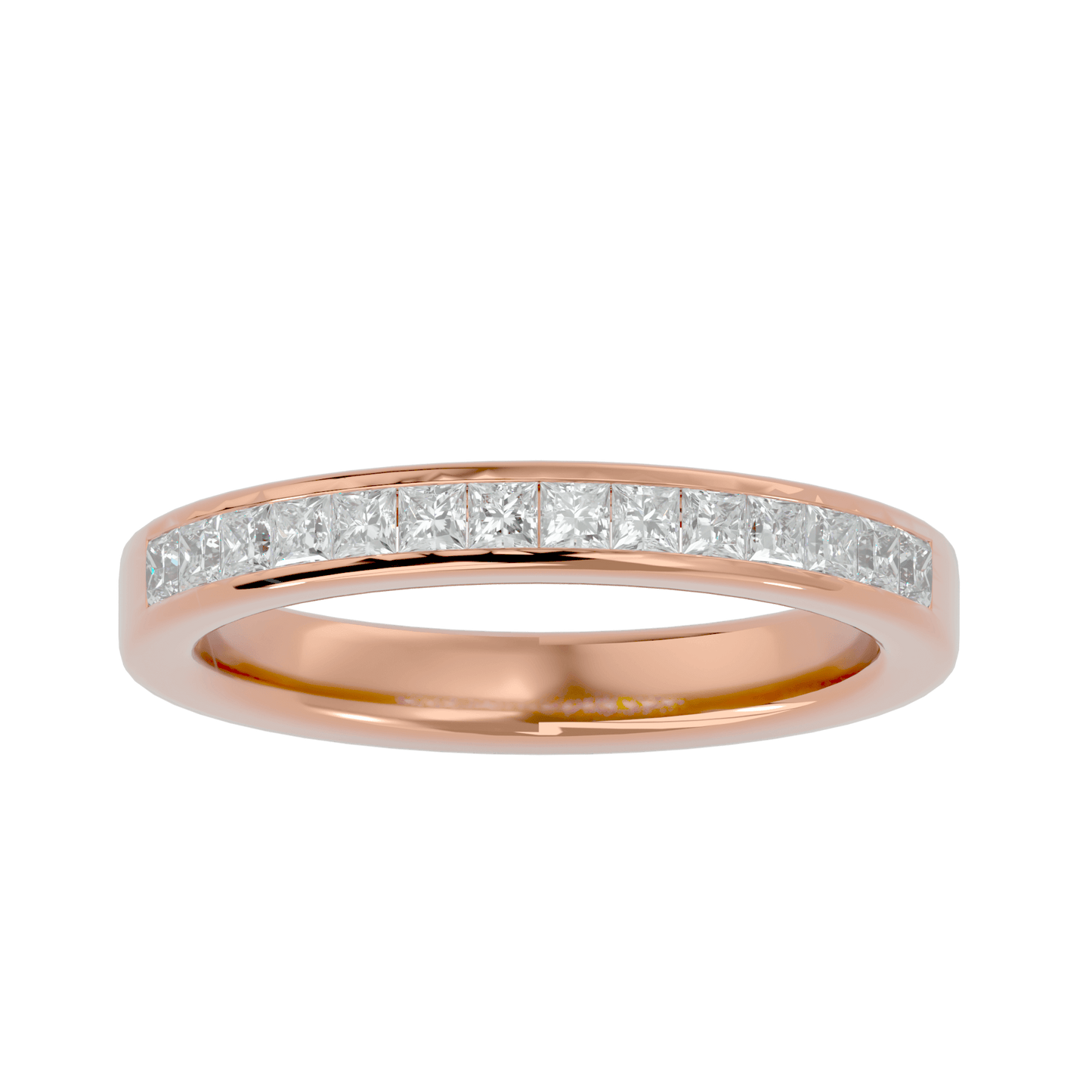Gabriella – 1/3 Channel-Set Princess-Cut Diamond Band