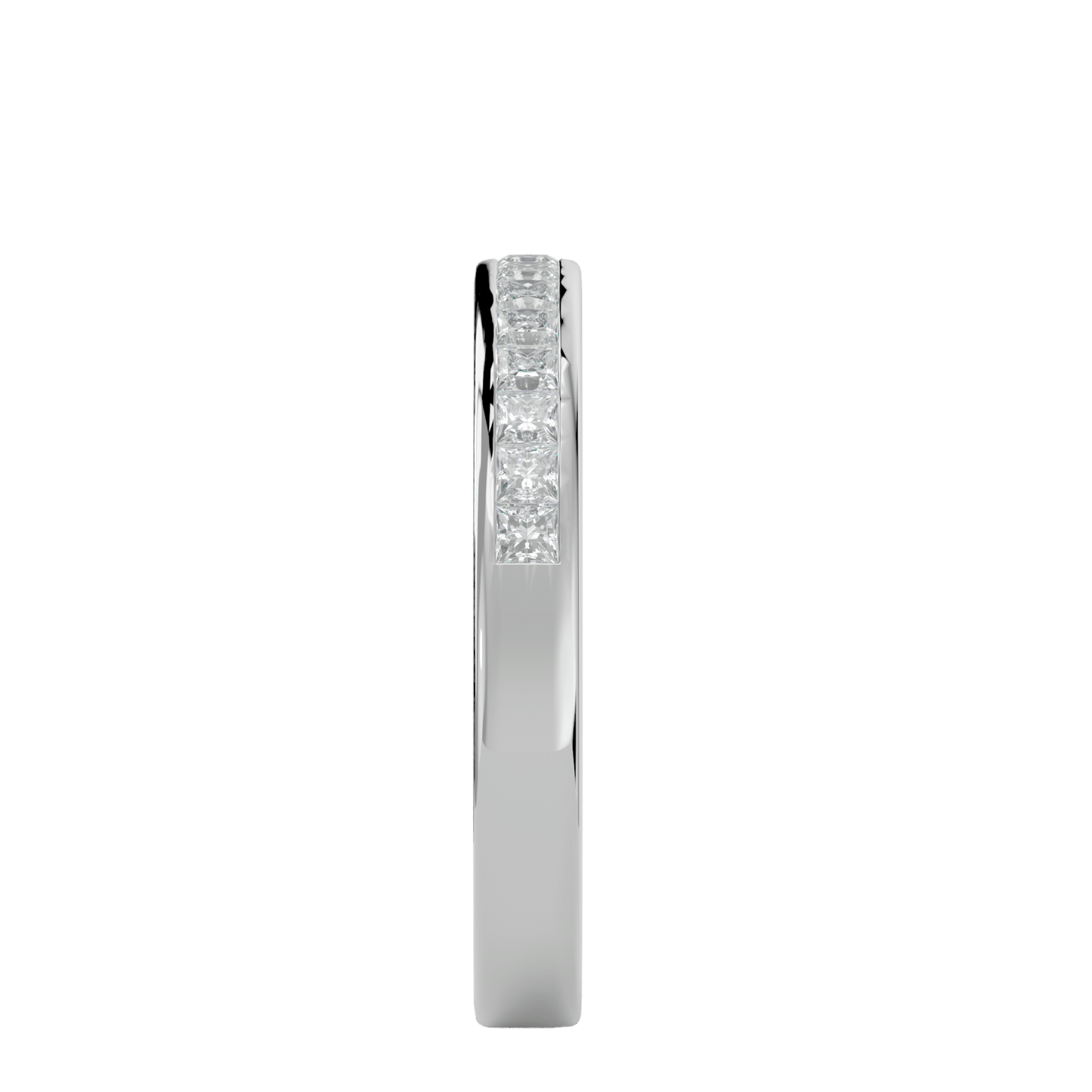 Gabriella – 1/3 Channel-Set Princess-Cut Diamond Band