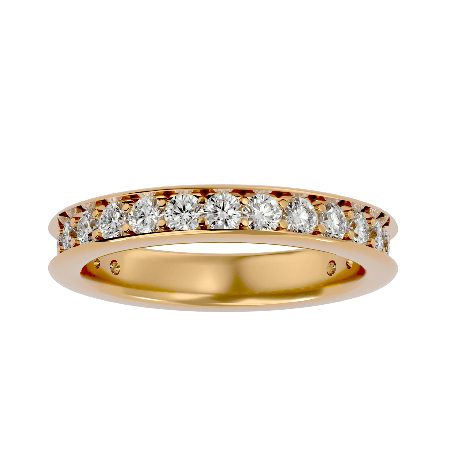 Luciana – The Channel-Set Shared Prong Eternity Band