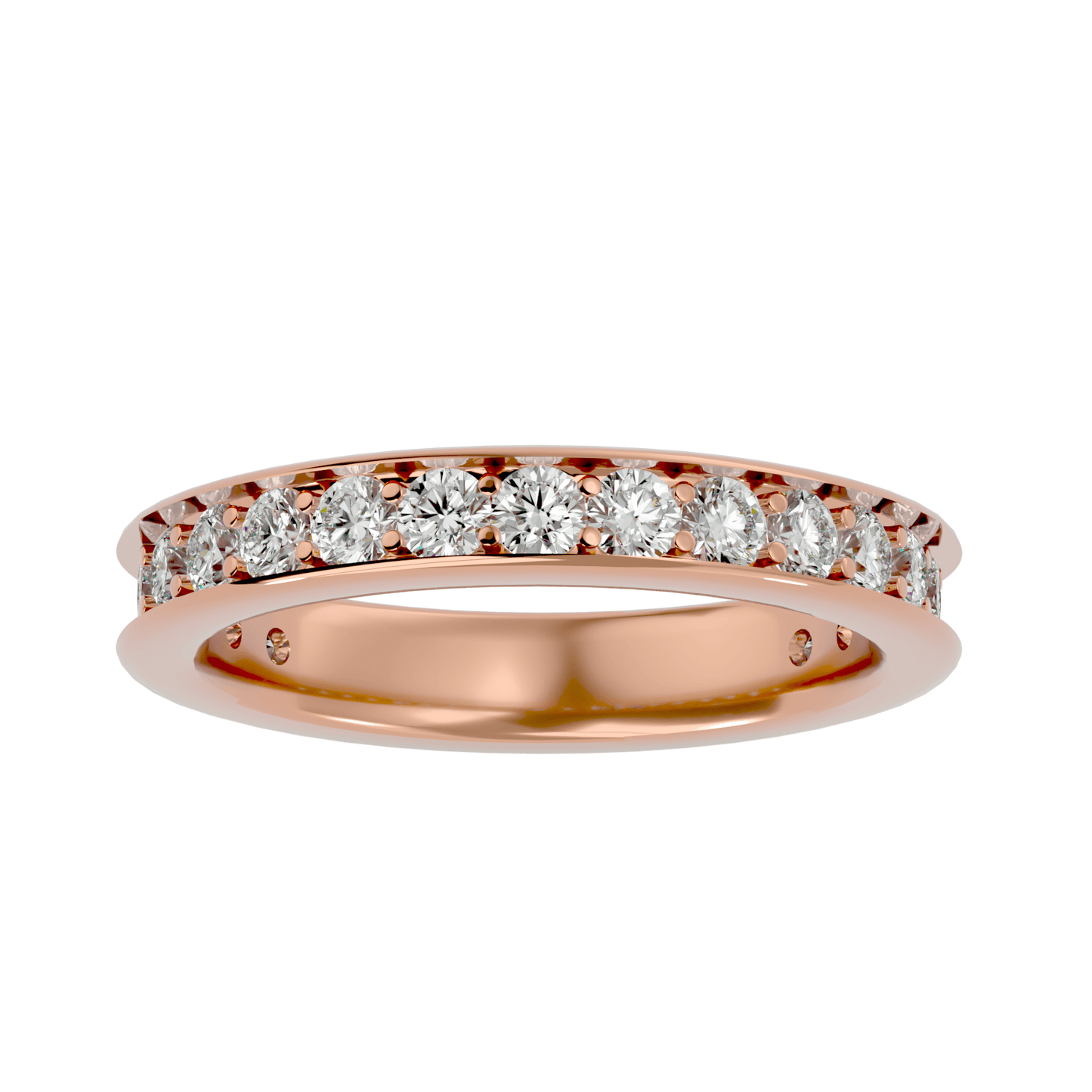 Luciana – The Channel-Set Shared Prong Eternity Band