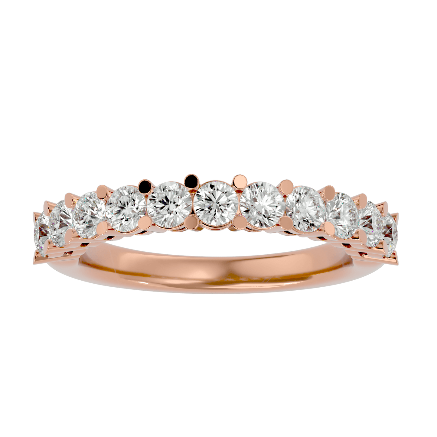Ocean – Half-Eternity Basket Set Diamond Band