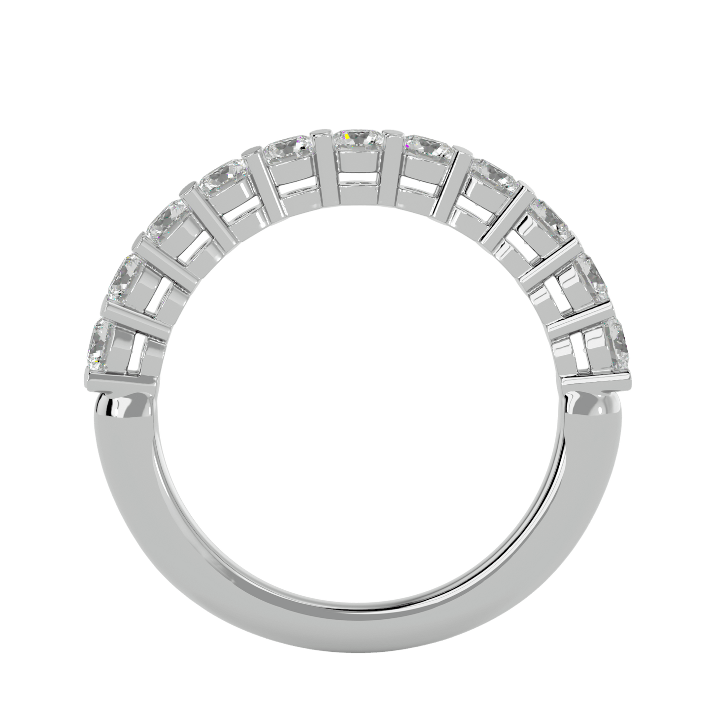 Ocean – Half-Eternity Basket Set Diamond Band
