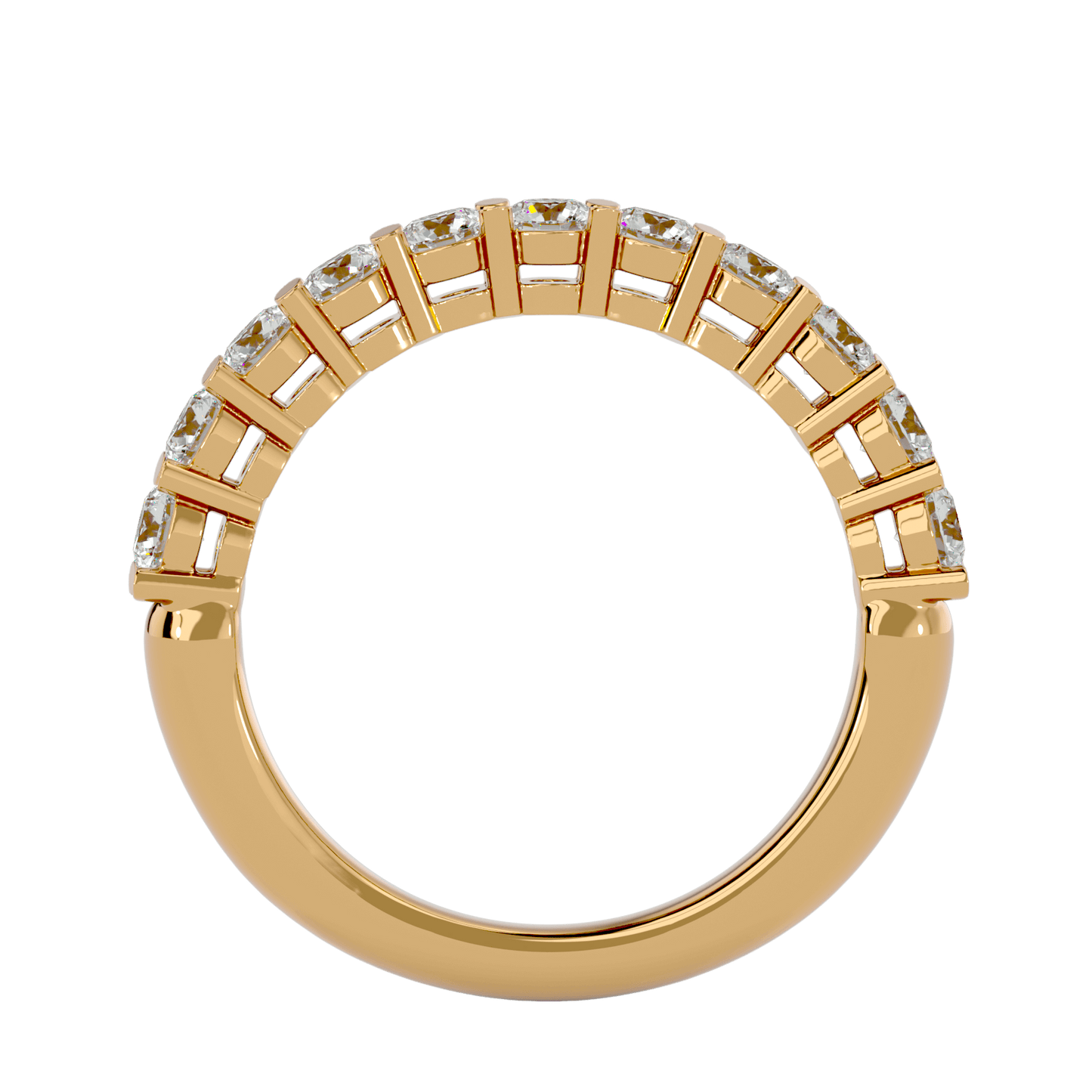 Ocean – Half-Eternity Basket Set Diamond Band