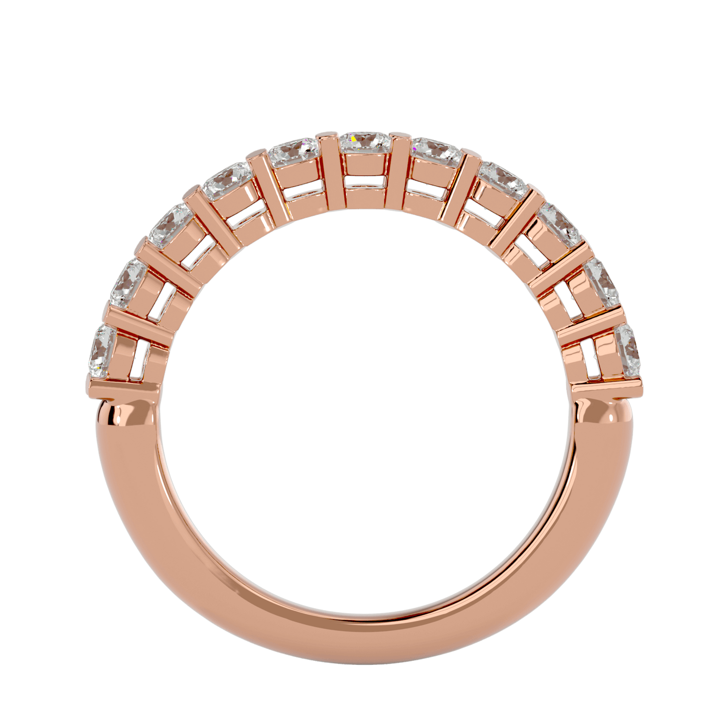 Ocean – Half-Eternity Basket Set Diamond Band