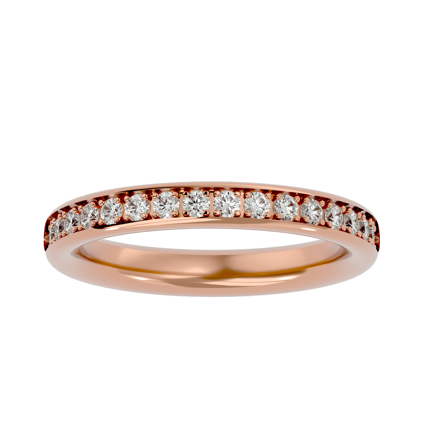 Amaya– The Channel-Set Shared Prong Eternity Band