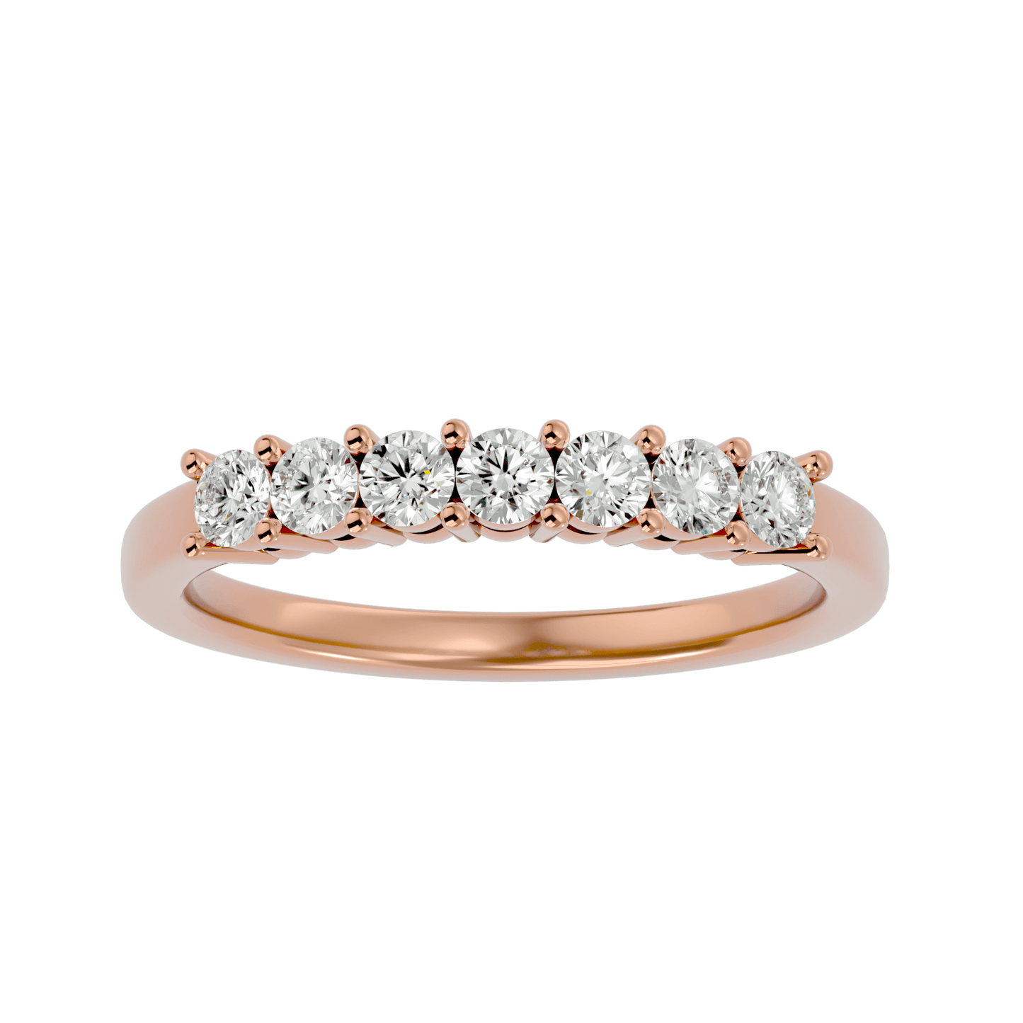 Fawn – Seven-Stone Basket Set Diamond Band