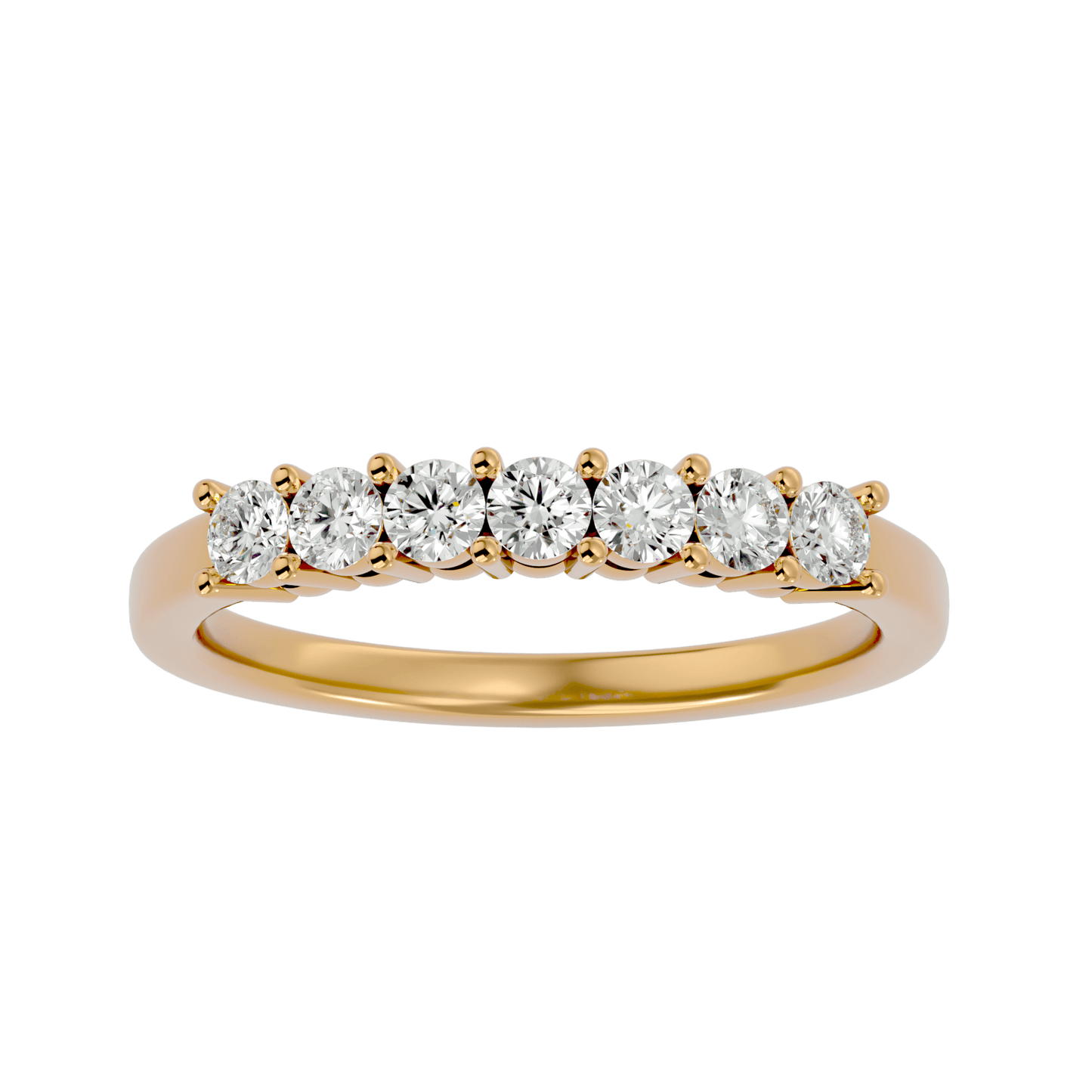 Fawn – Seven-Stone Basket Set Diamond Band