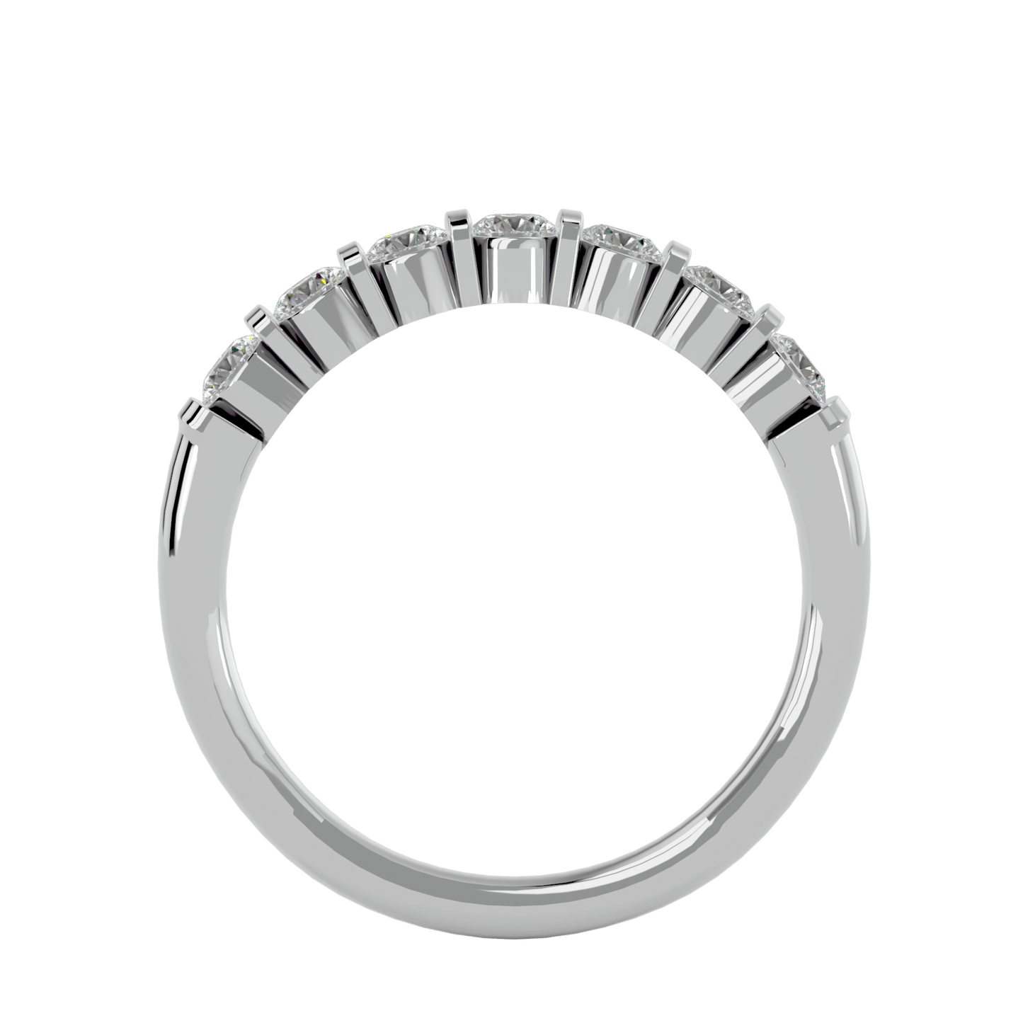 Kiera – Seven-Stone Bar Set Diamond Band