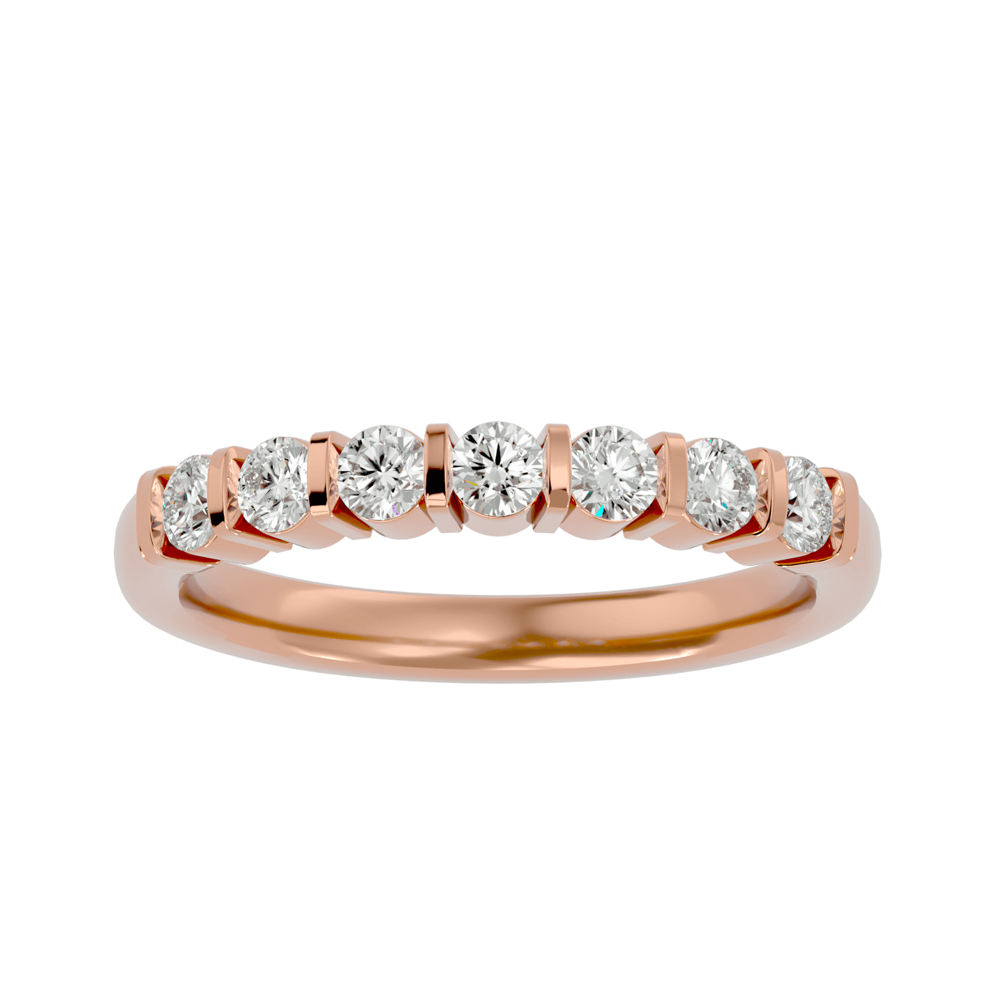 Kiera – Seven-Stone Bar Set Diamond Band