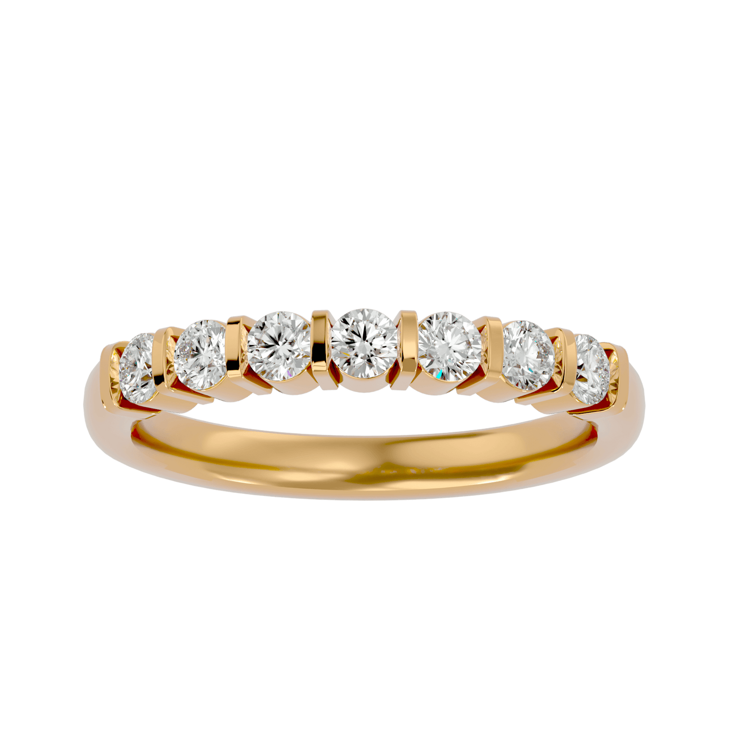Kiera – Seven-Stone Bar Set Diamond Band