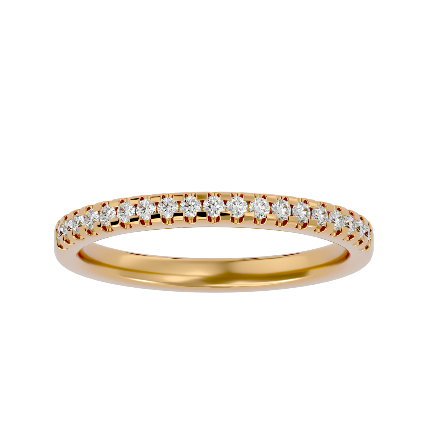 Marlina- The Half Pavé Diamond Band