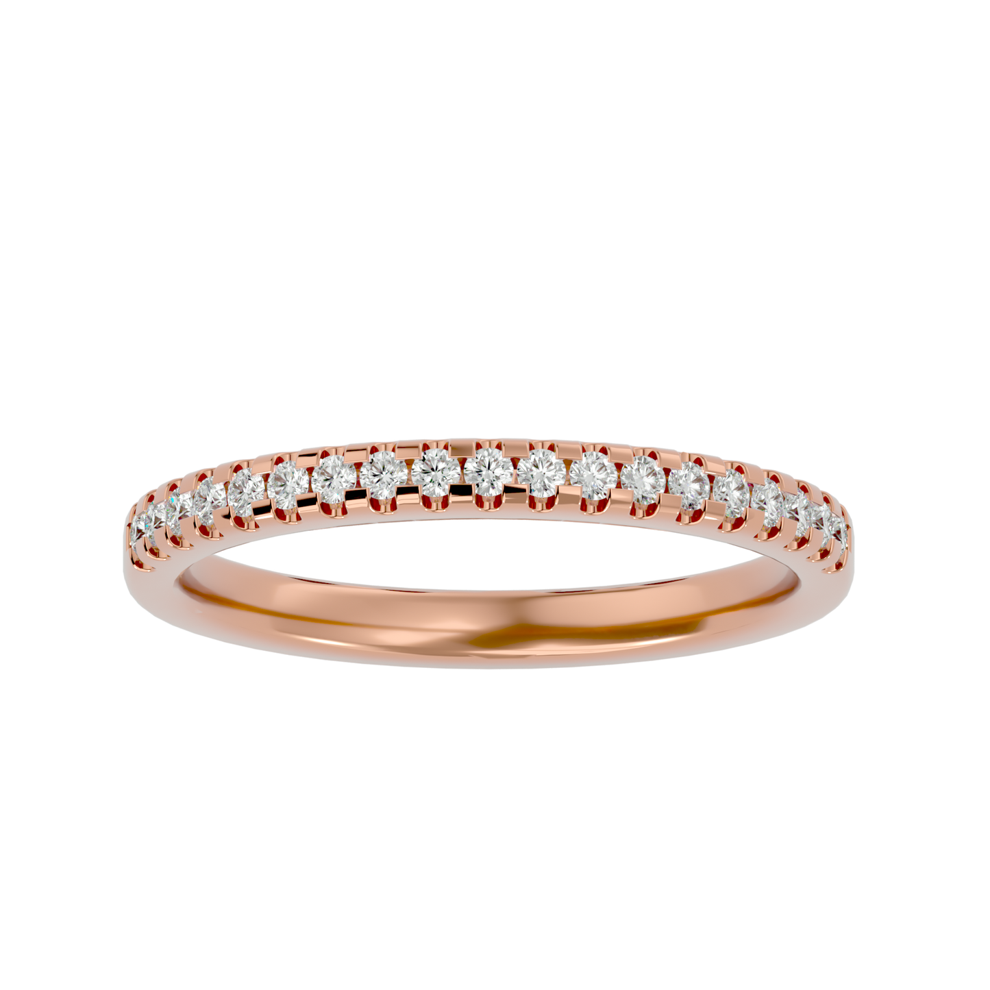 Marlina- The Half Pavé Diamond Band