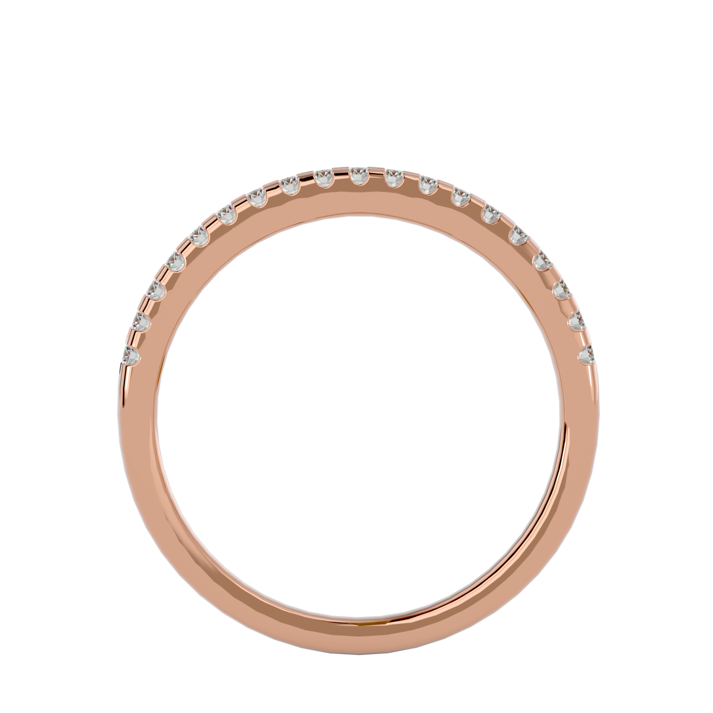 Marlina- The Half Pavé Diamond Band