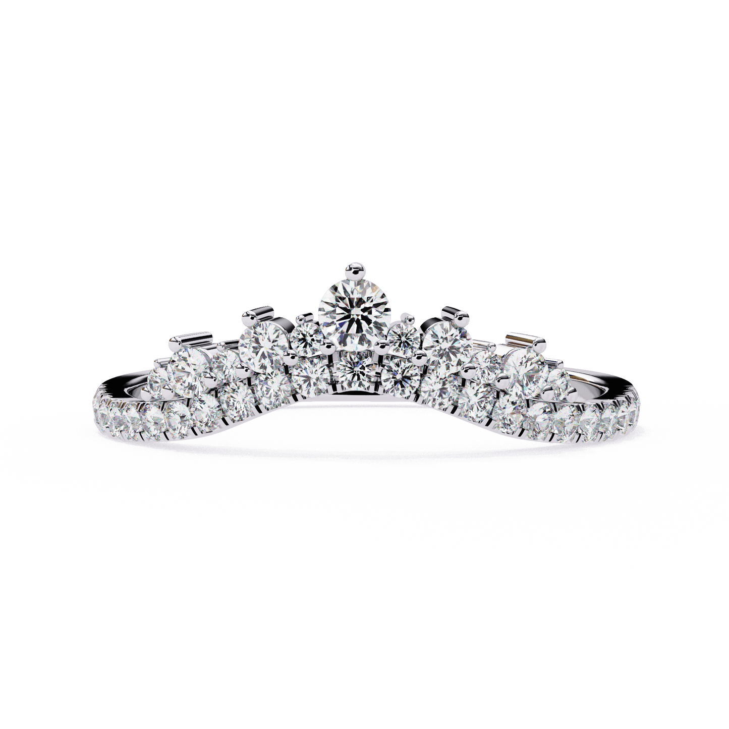 Genevieve – Shaped Diamond Tiara Band
