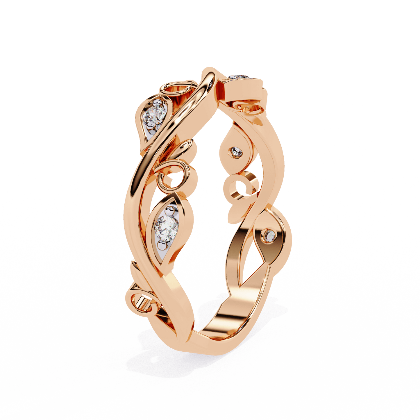 Vinyet – Vine-Inspired Diamond Band