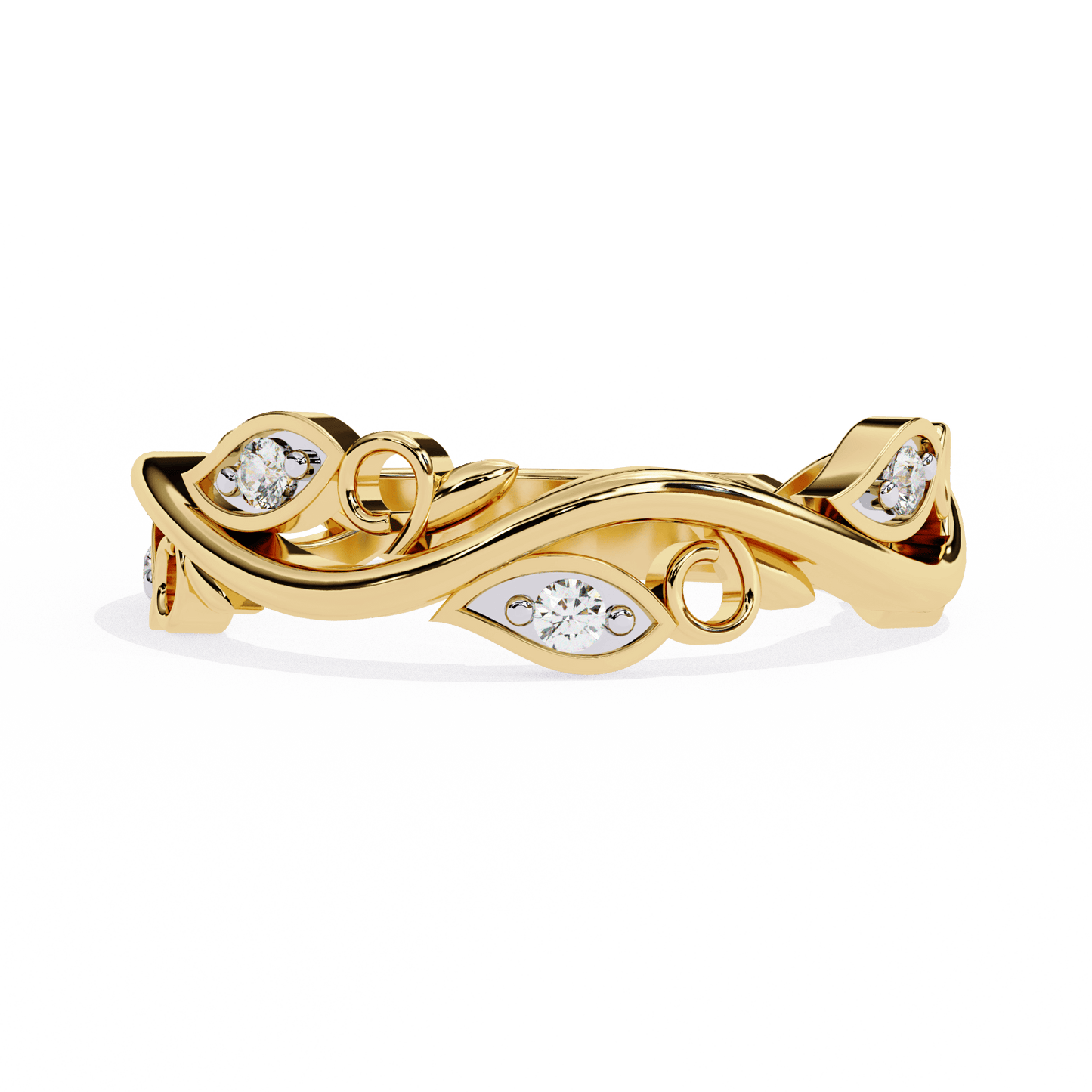 Vinyet – Vine-Inspired Diamond Band
