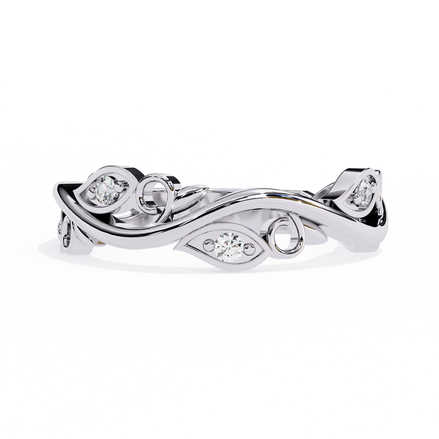 Vinyet – Vine-Inspired Diamond Band