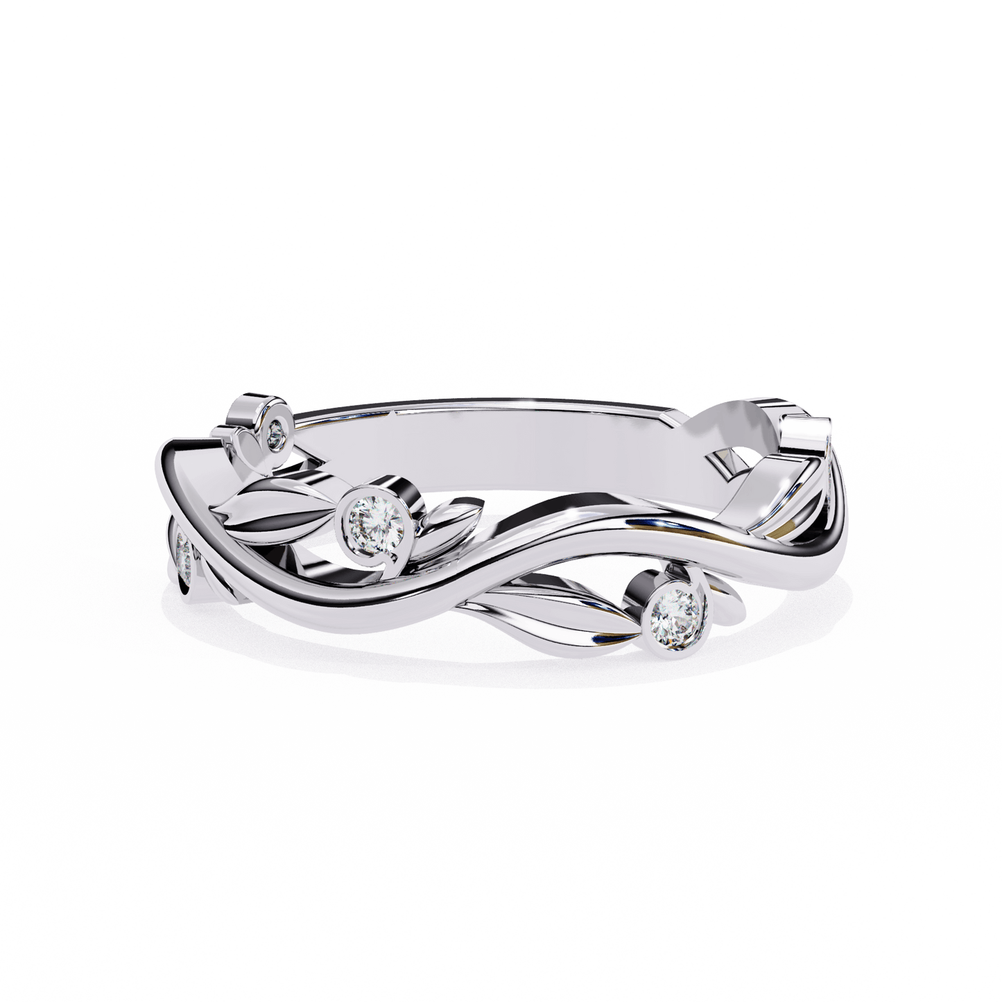 Blossom – Vine-Inspired Diamond Band