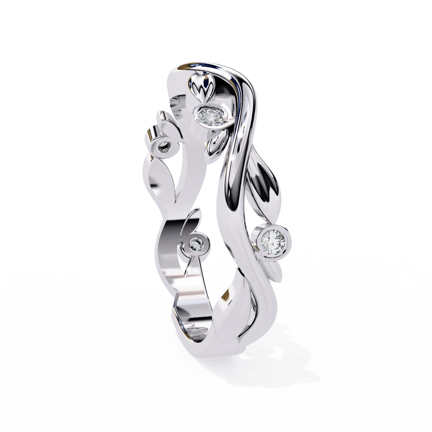Blossom – Vine-Inspired Diamond Band