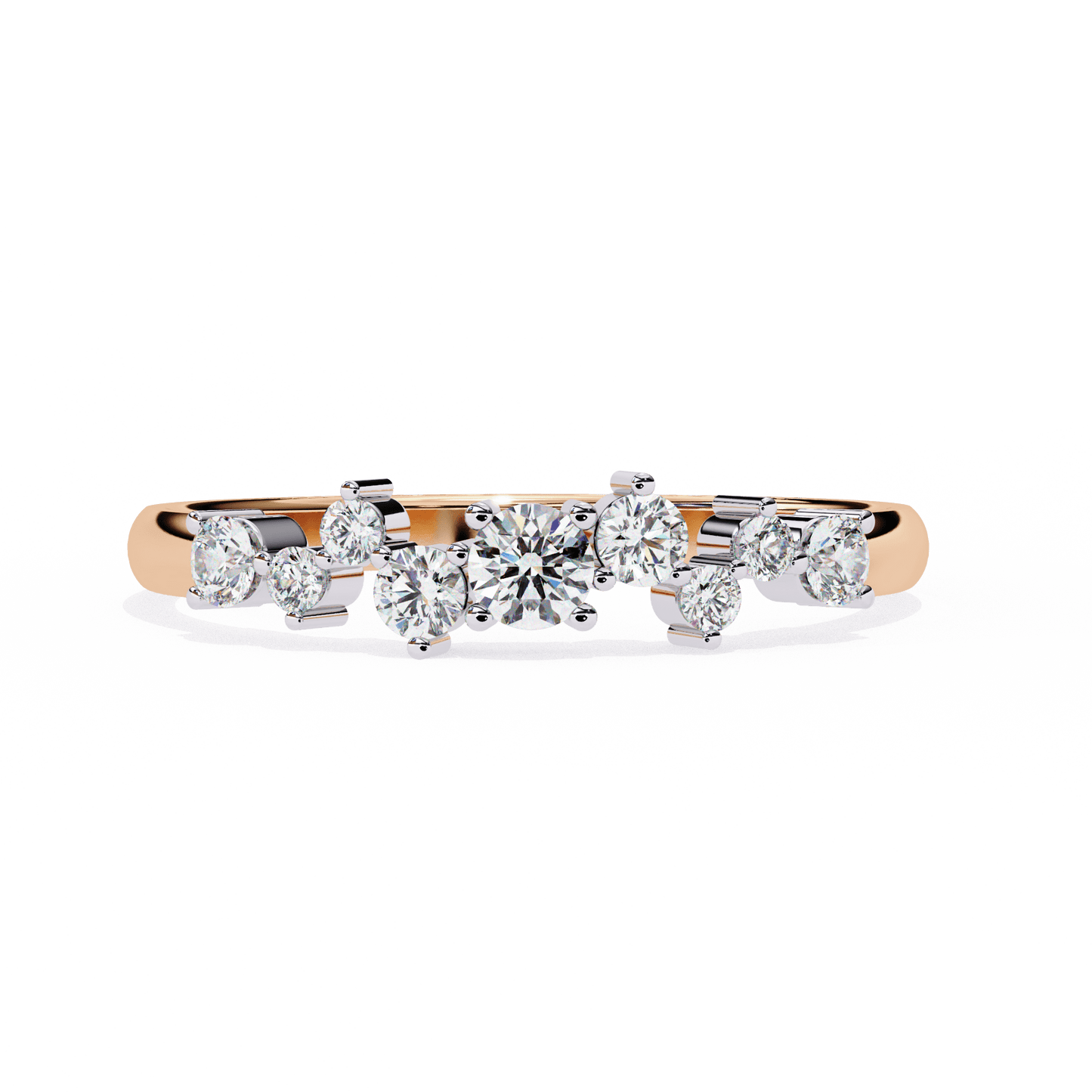 Eleanora – Scalloped Tapered Band