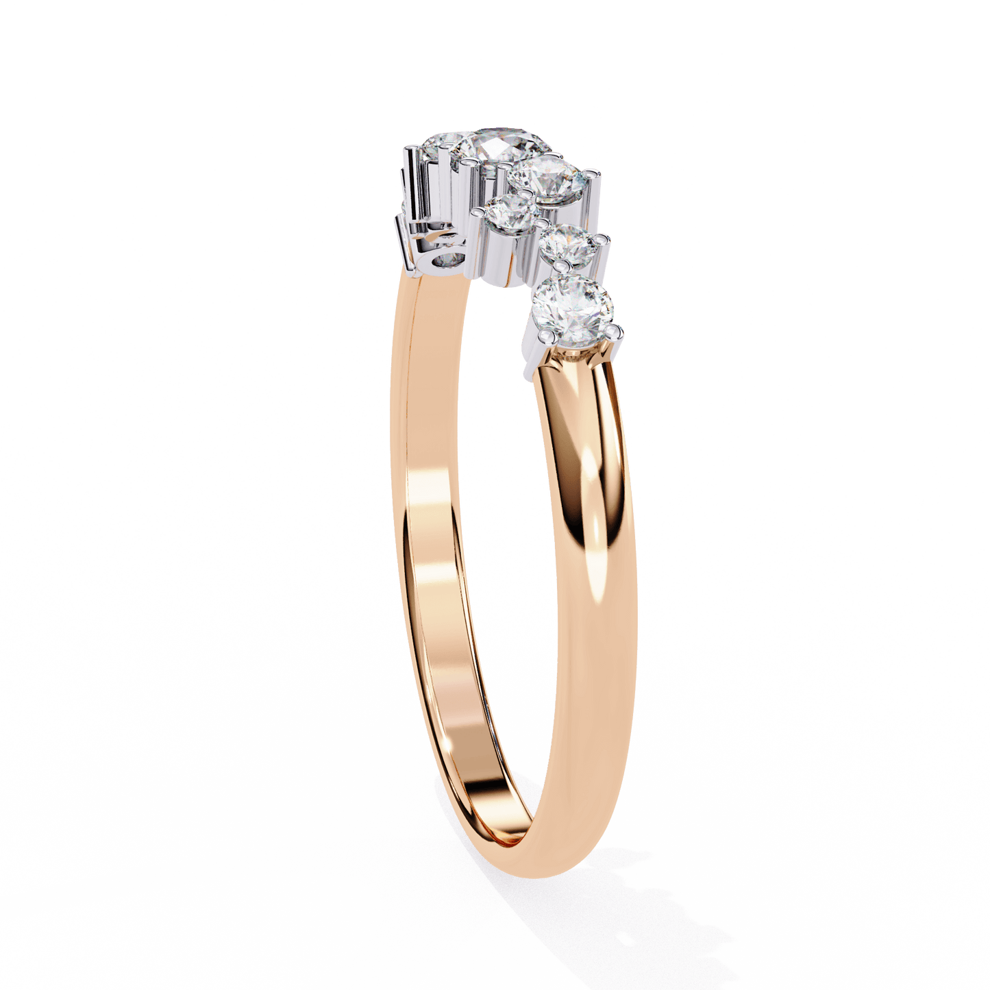 Eleanora – Scalloped Tapered Band