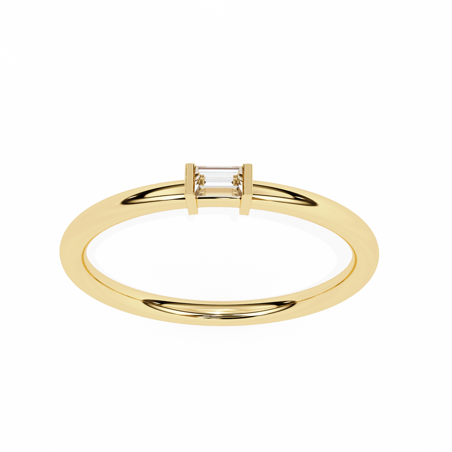 Holly – Baguette Solitaire Ring