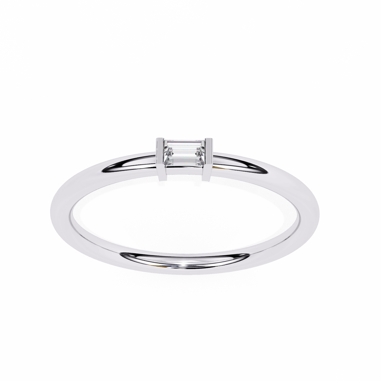 Holly – Baguette Solitaire Ring