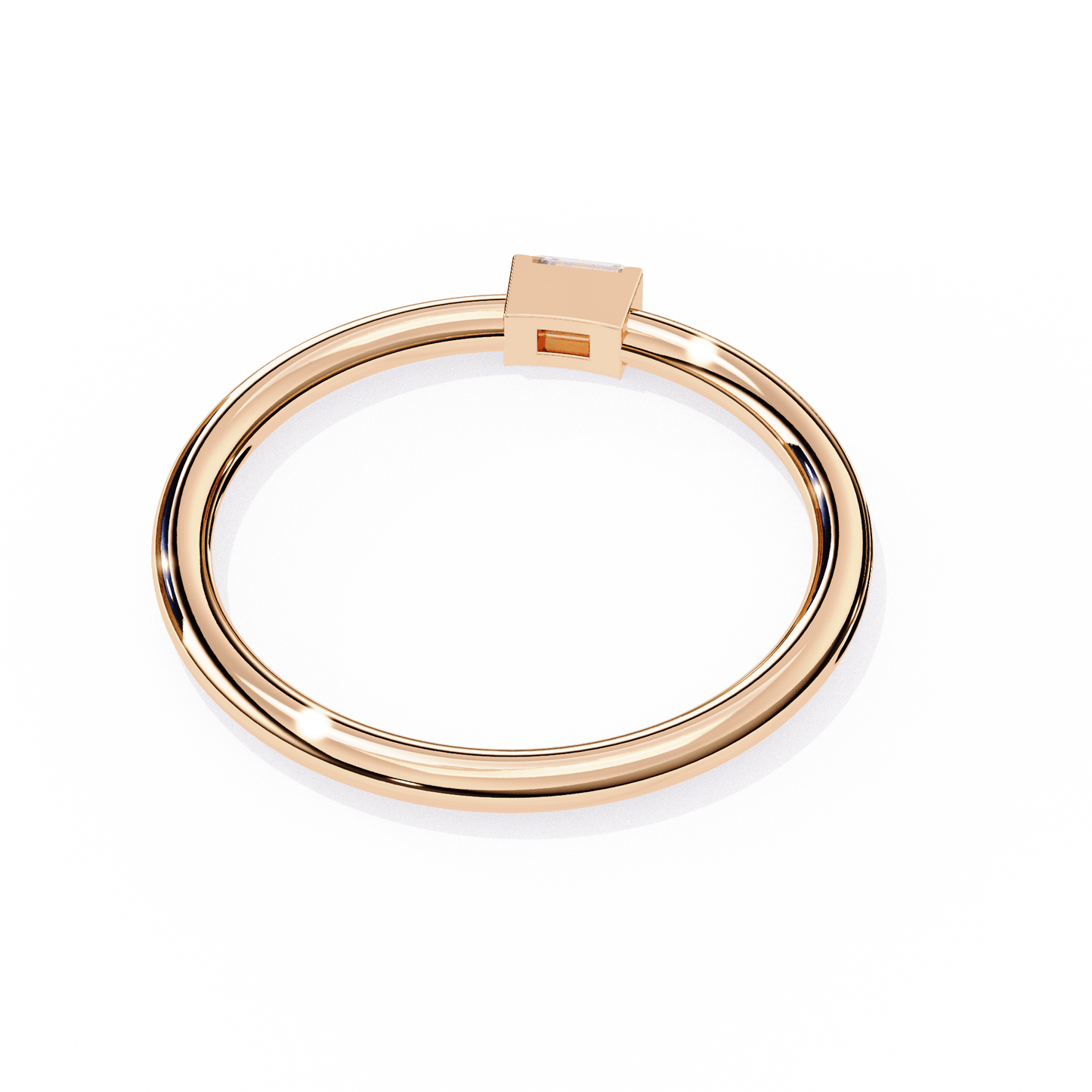 Holly – Baguette Solitaire Ring