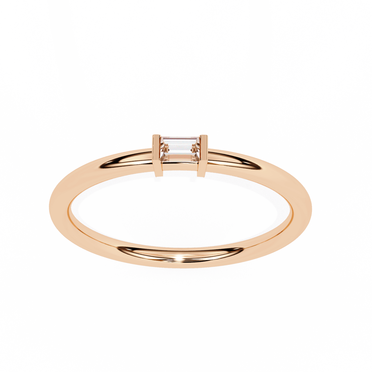 Holly – Baguette Solitaire Ring