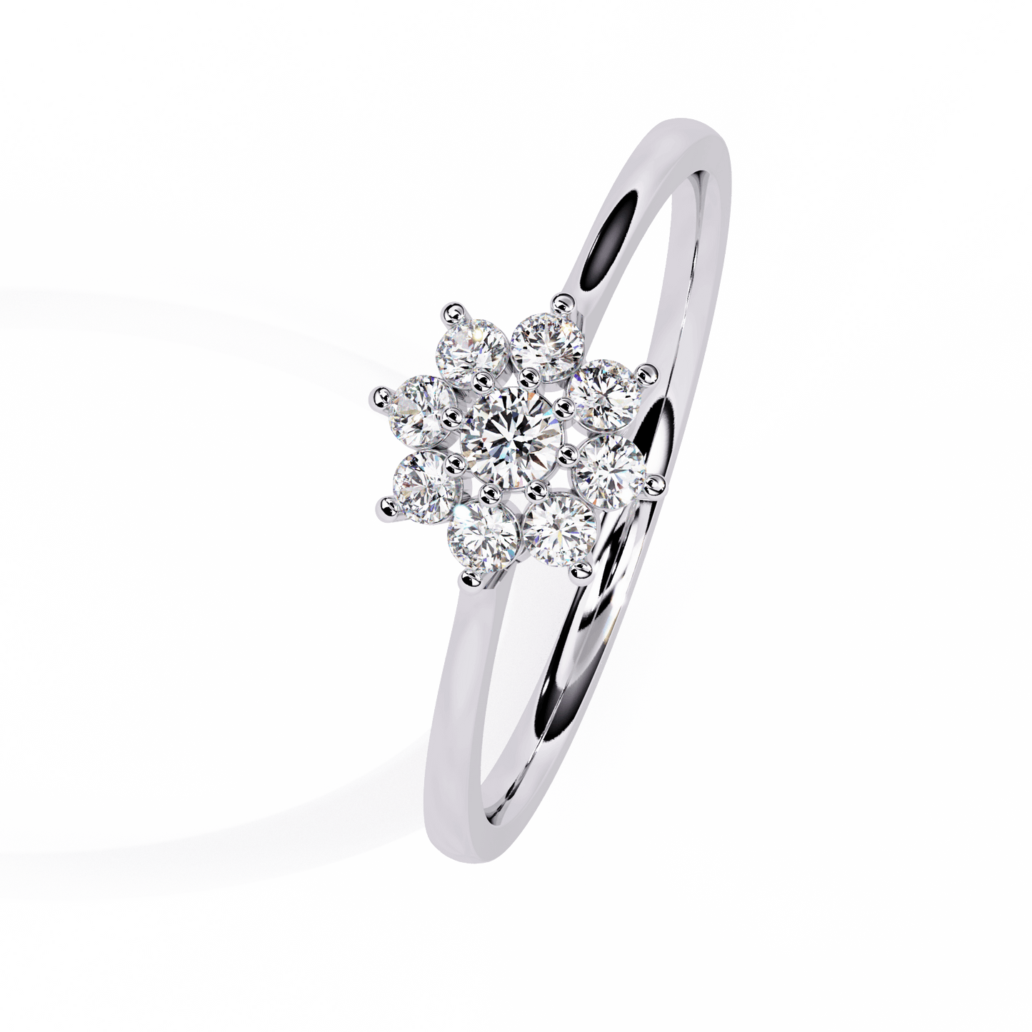 Dawn – Diamond Floral Cluster Ring