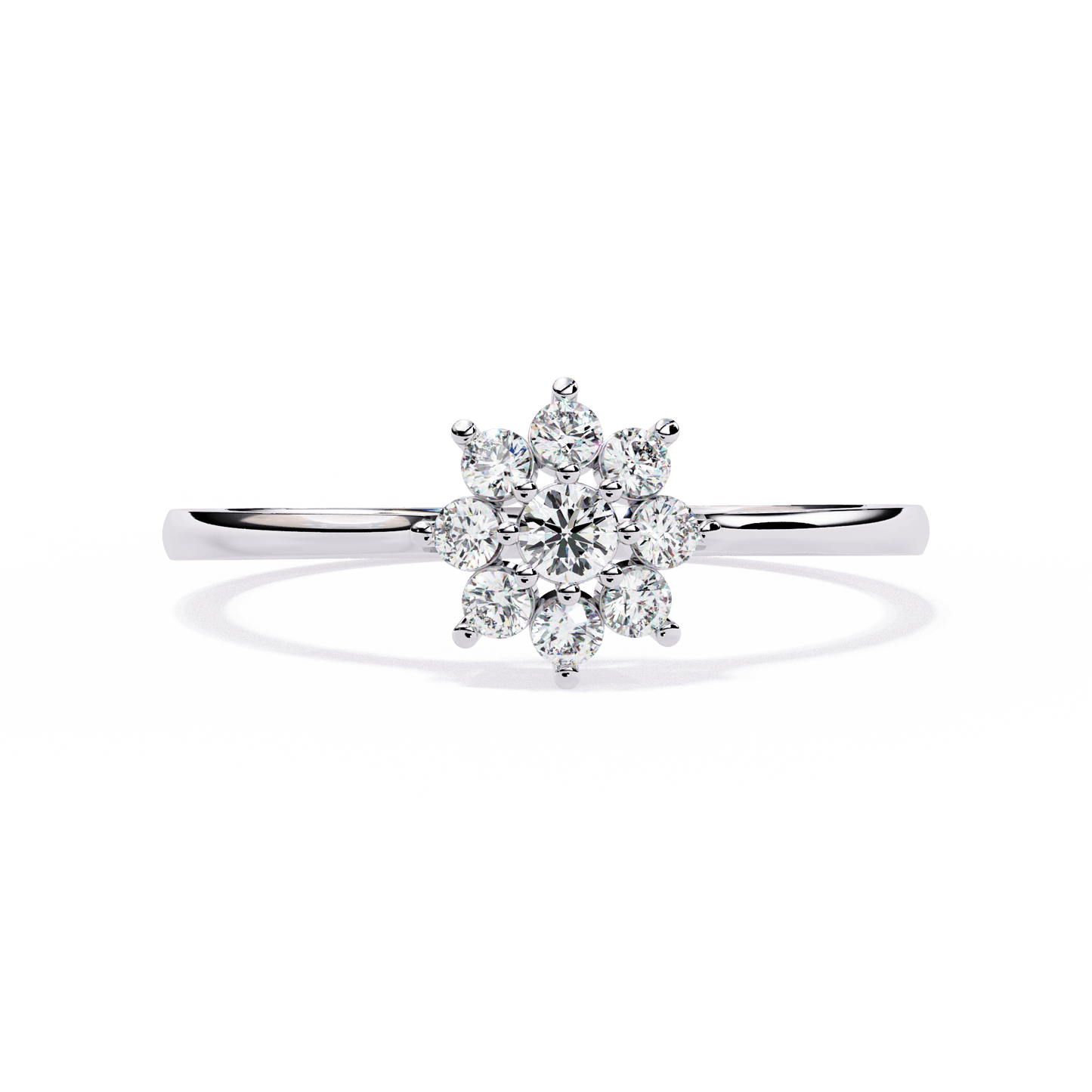 Dawn – Diamond Floral Cluster Ring