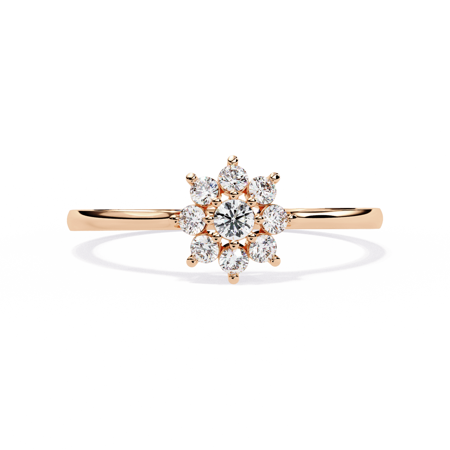 Dawn – Diamond Floral Cluster Ring