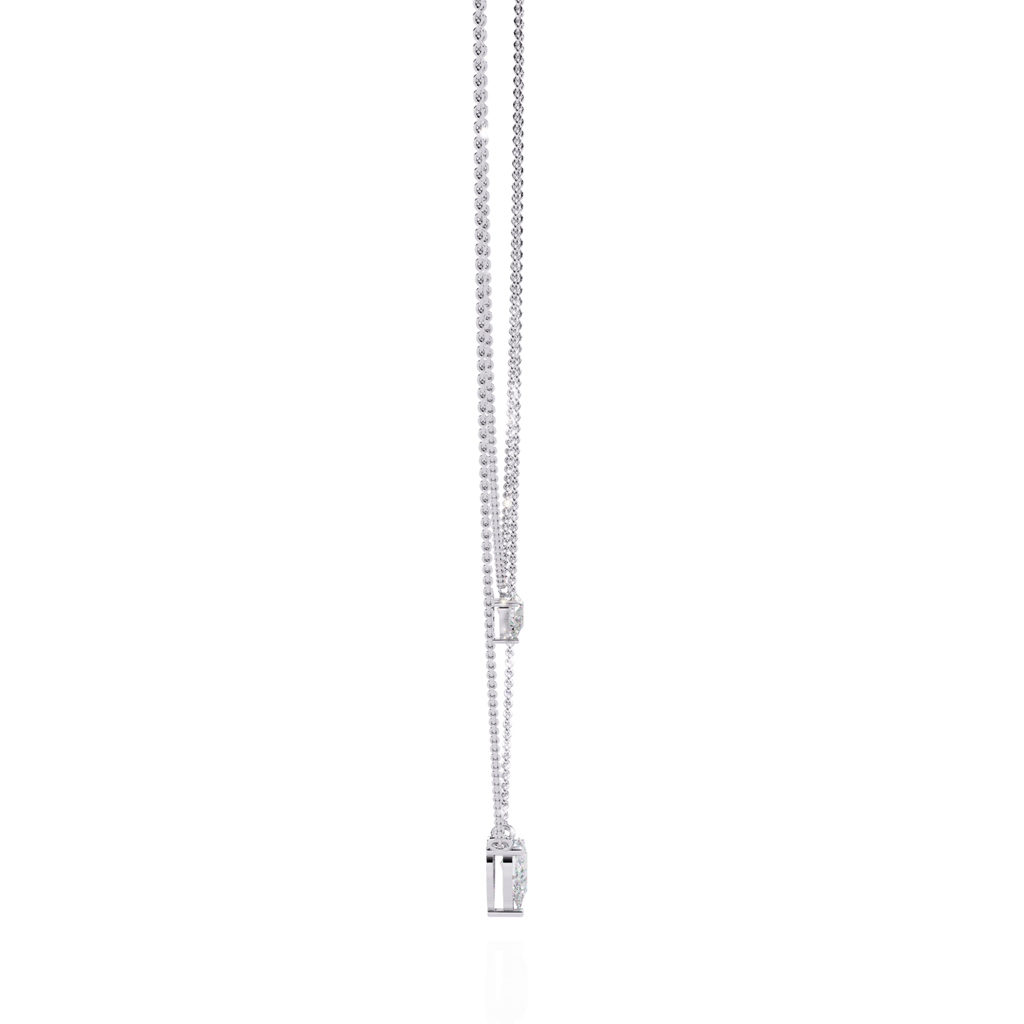 Xarina - Double Pear Diamond Necklace