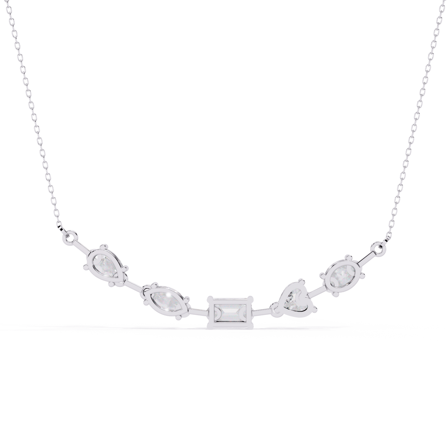 Quinn – Mixed-Cut Certified Diamond Necklace