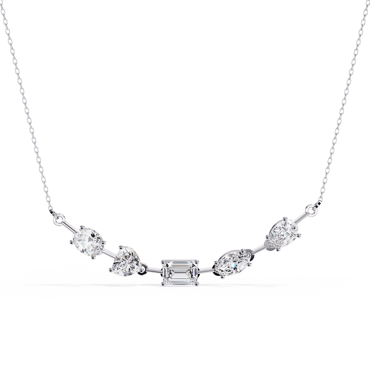Quinn – Mixed-Cut Certified Diamond Necklace