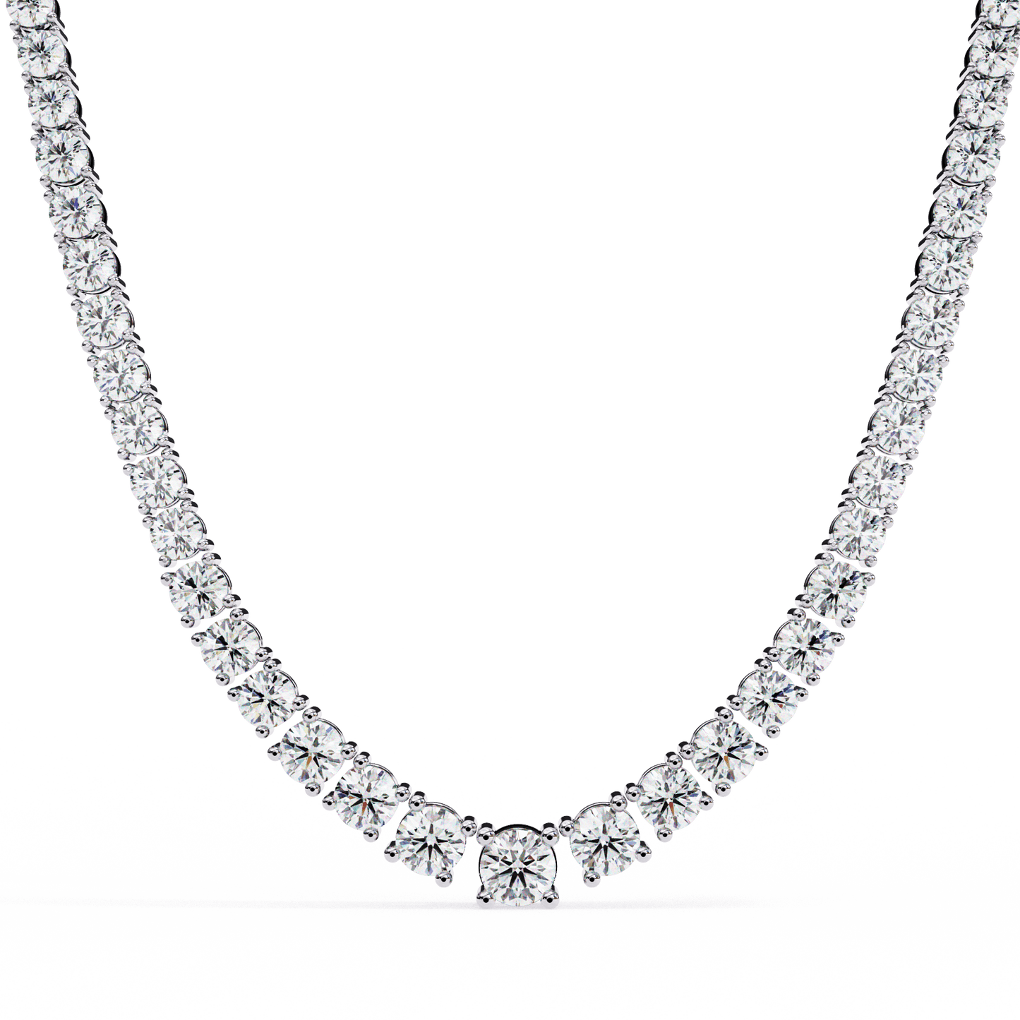 Majesty– Graduated Tennis Necklace