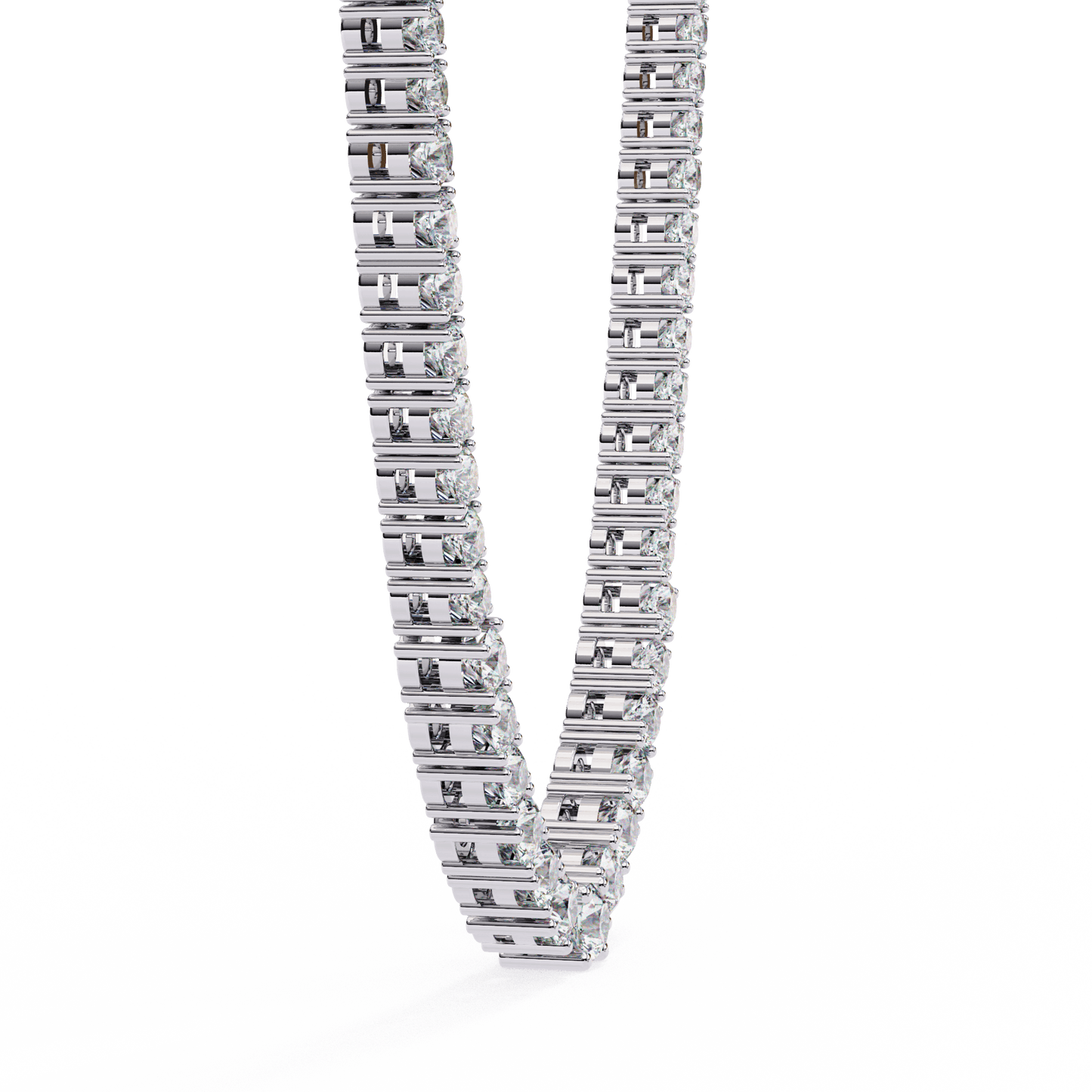 Majesty– Graduated Tennis Necklace