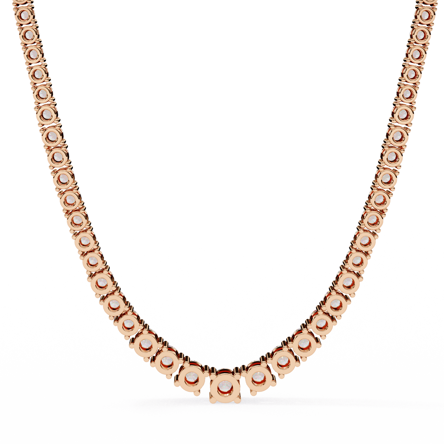 Majesty– Graduated Tennis Necklace