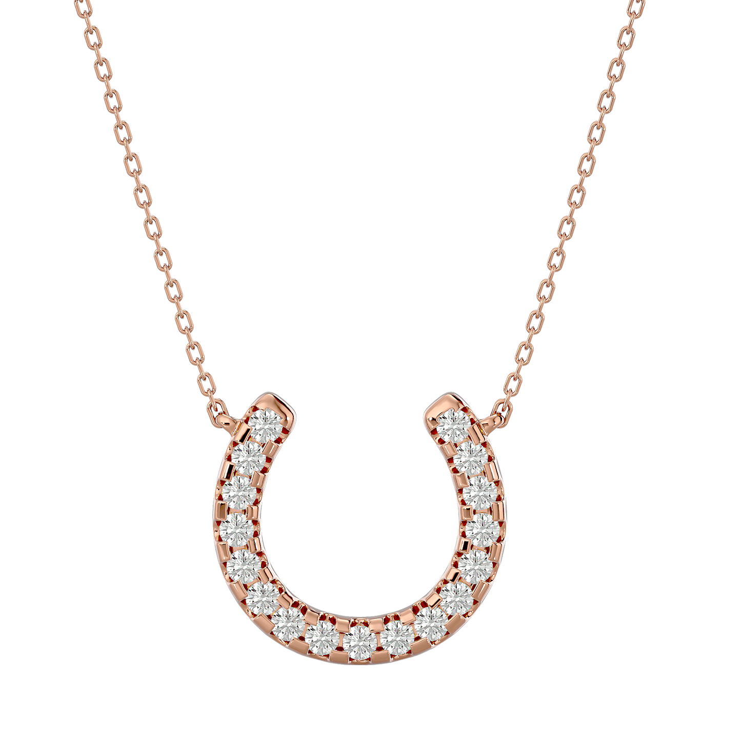 Eileen – Diamond Horseshoe Pendant