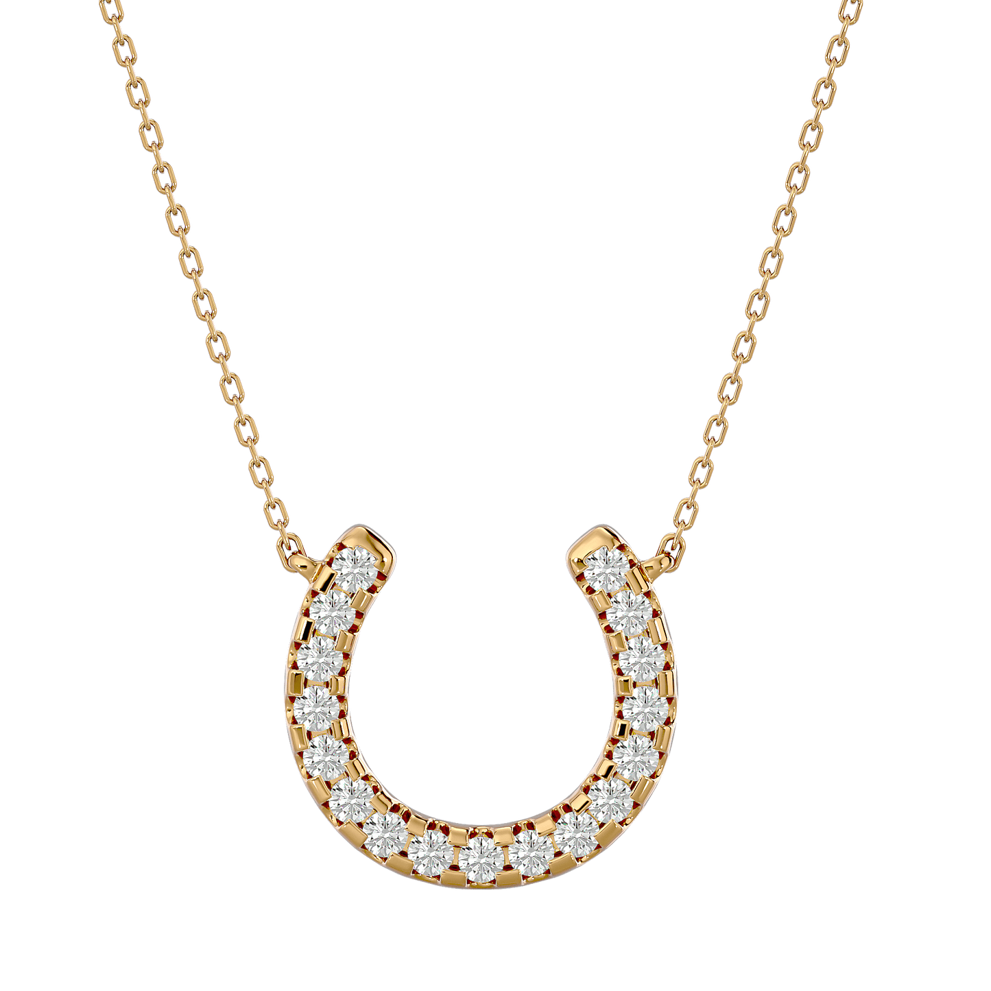 Eileen – Diamond Horseshoe Pendant