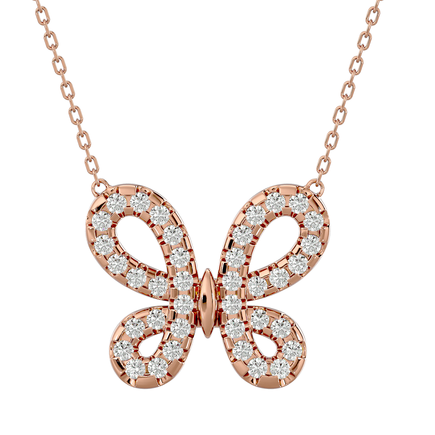 Chrysalis – Diamond Butterfly Pendant