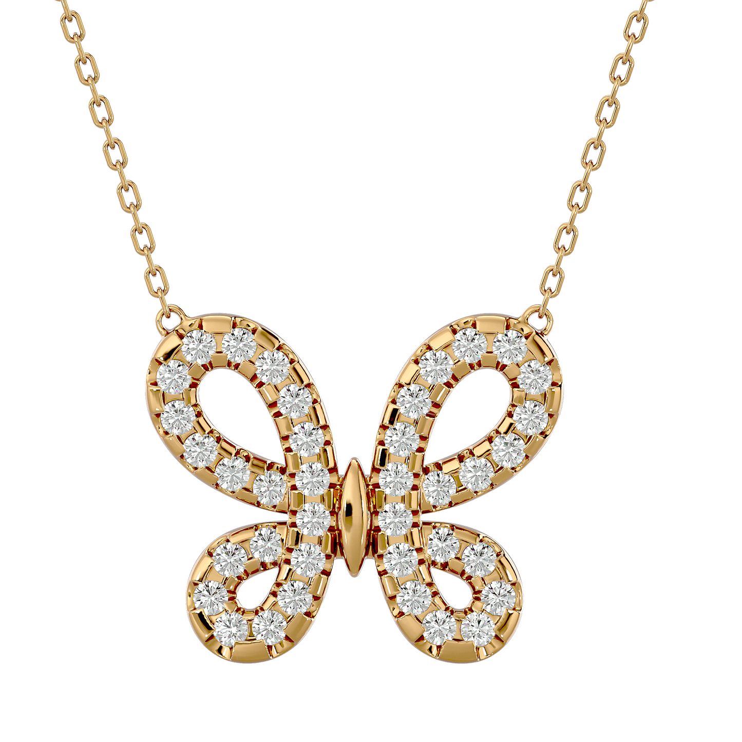 Chrysalis – Diamond Butterfly Pendant
